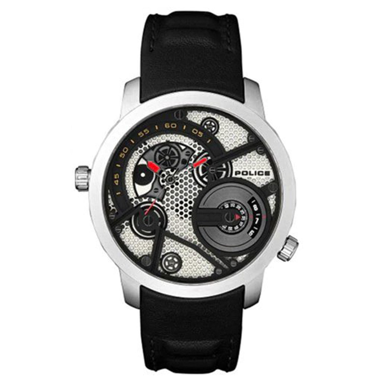 Police Rebel Silver Dial