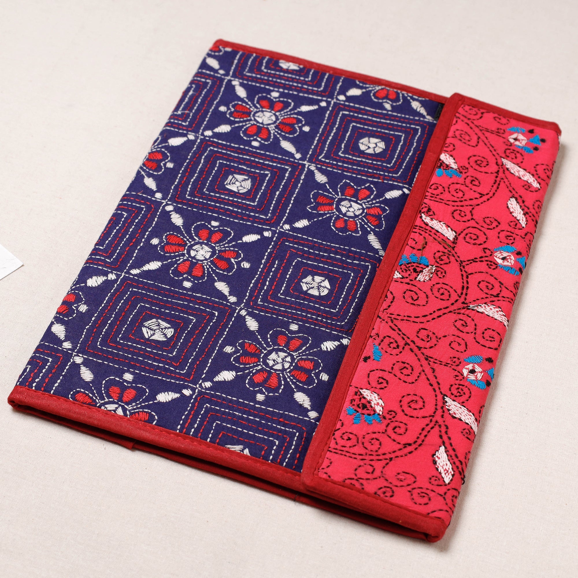 ASALKAAR Bengal Kantha Work Handcrafted File Folder - view 2