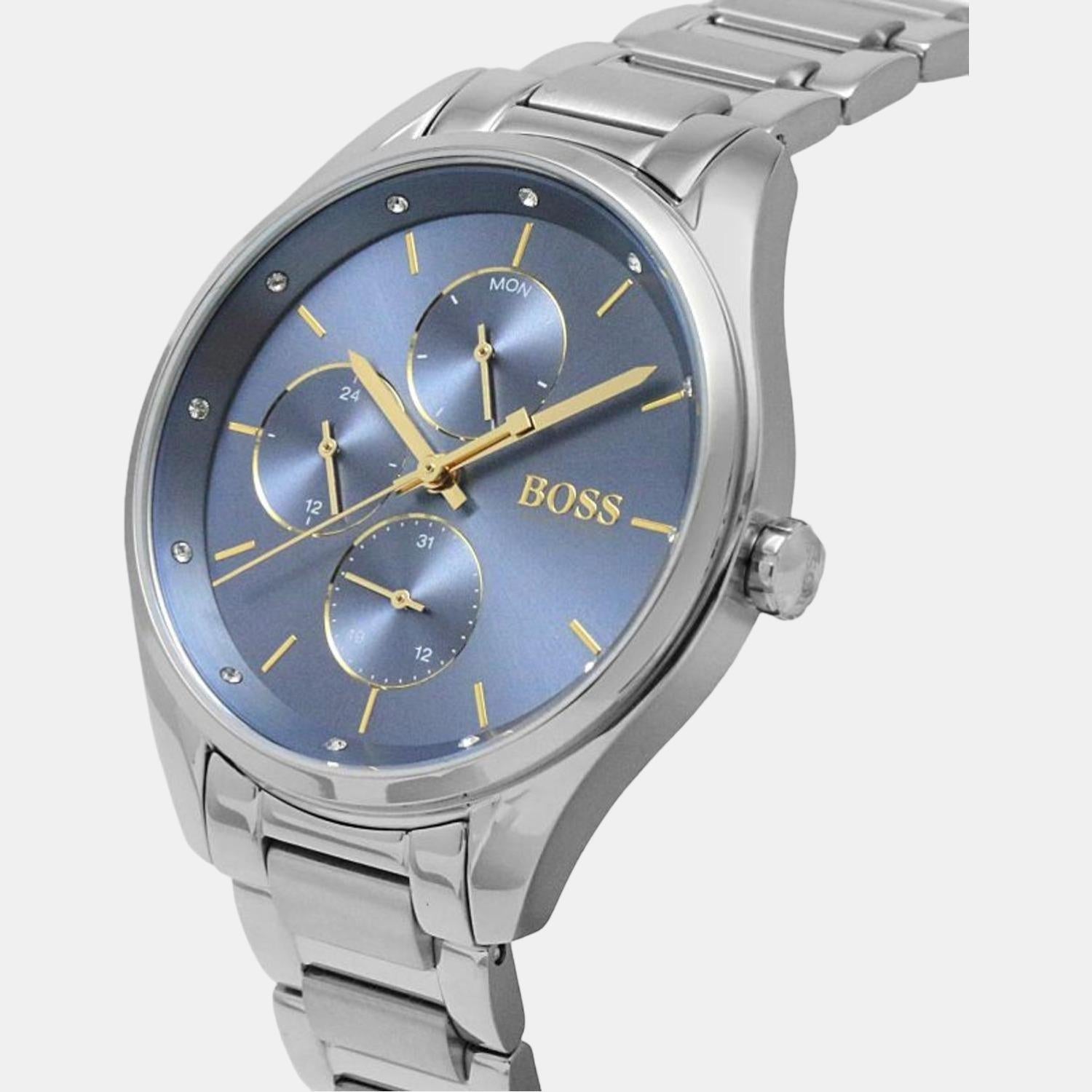 Boss Grand Course Women Quartz Blue Dial Analog Stainless Steel Watch 1502583 - view 6