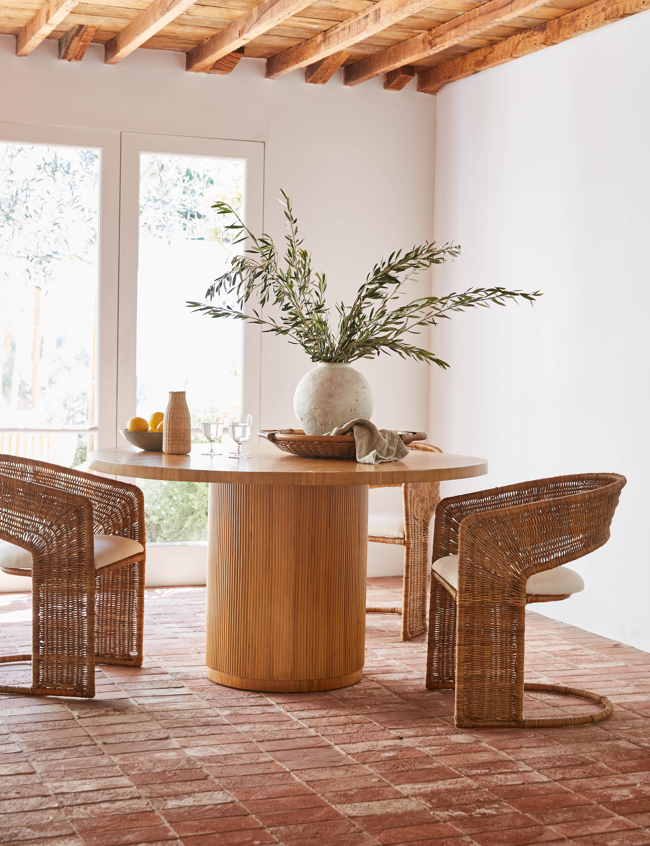 Lulu and Georgia Elvia Round Dining Table – Natural - view 2