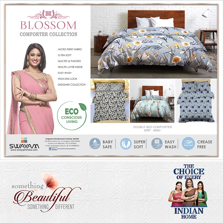 Swayam India Blossom Bloom Double Comforter Collection-65426 - view 2