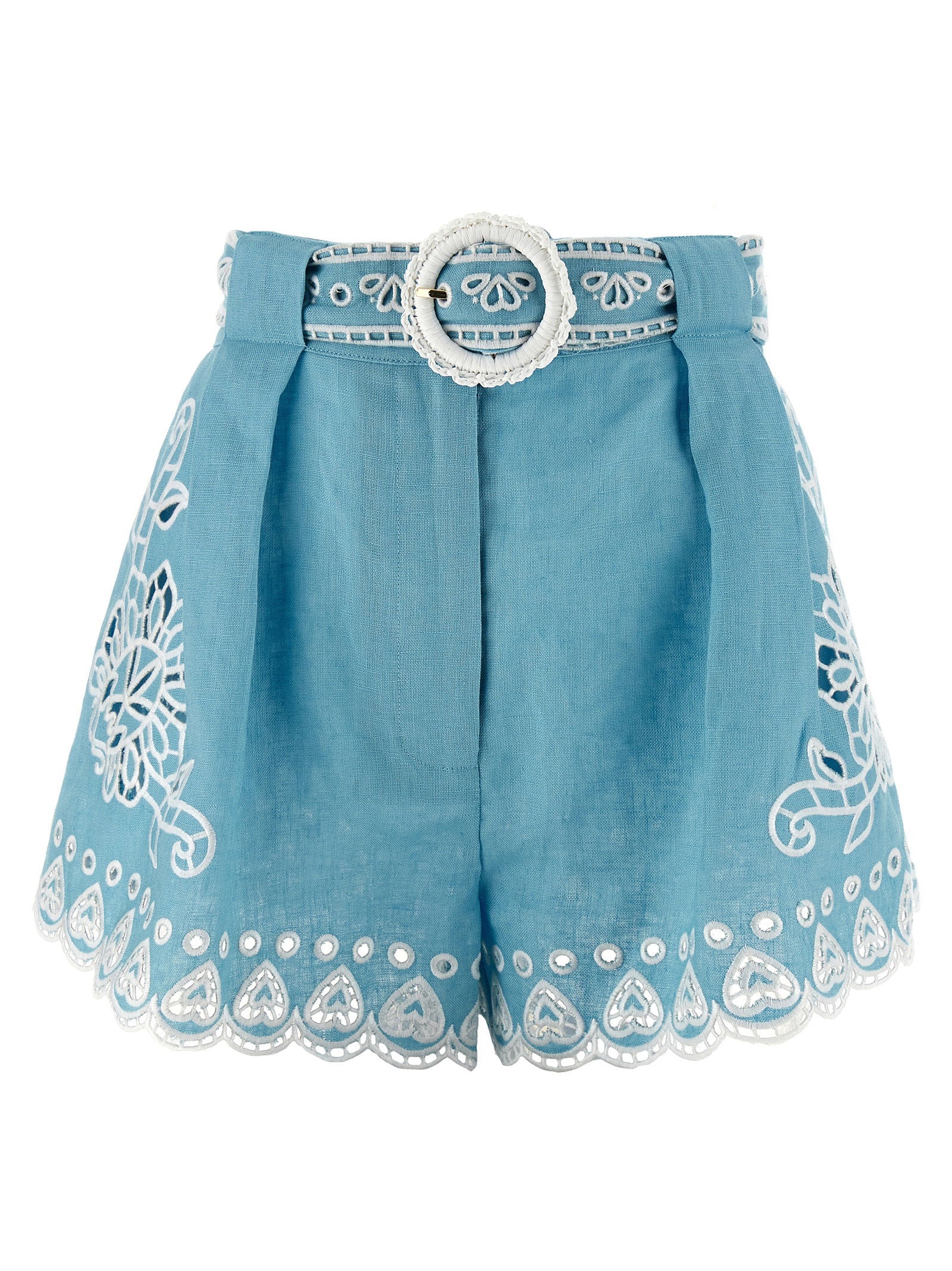 Farm Rio Romantic Richelieu Shorts – 100% linen