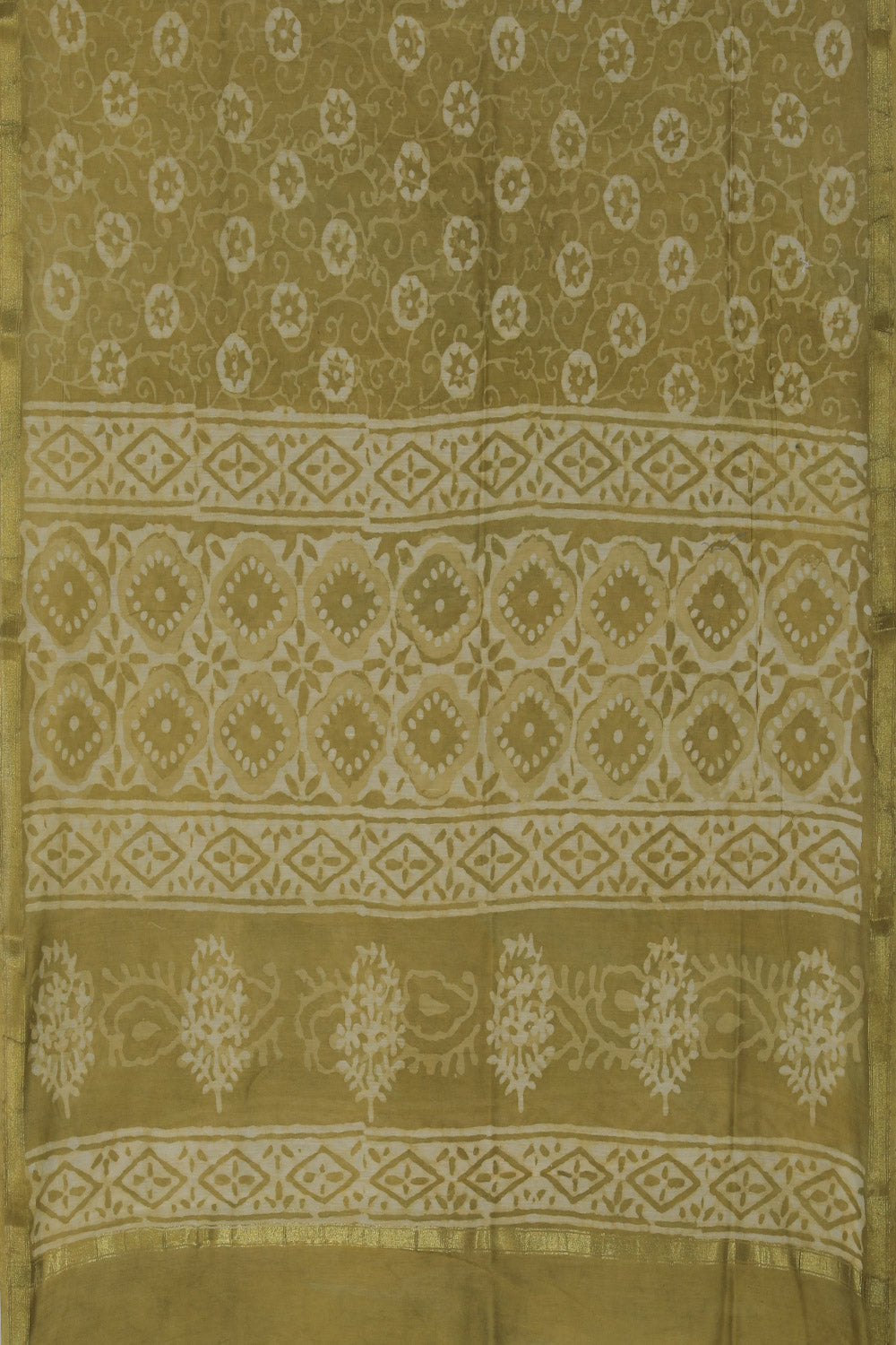 Kalanjali Cotton Silk Unstitched Suit With Dupatta (3 Pcs Set) - view 5
