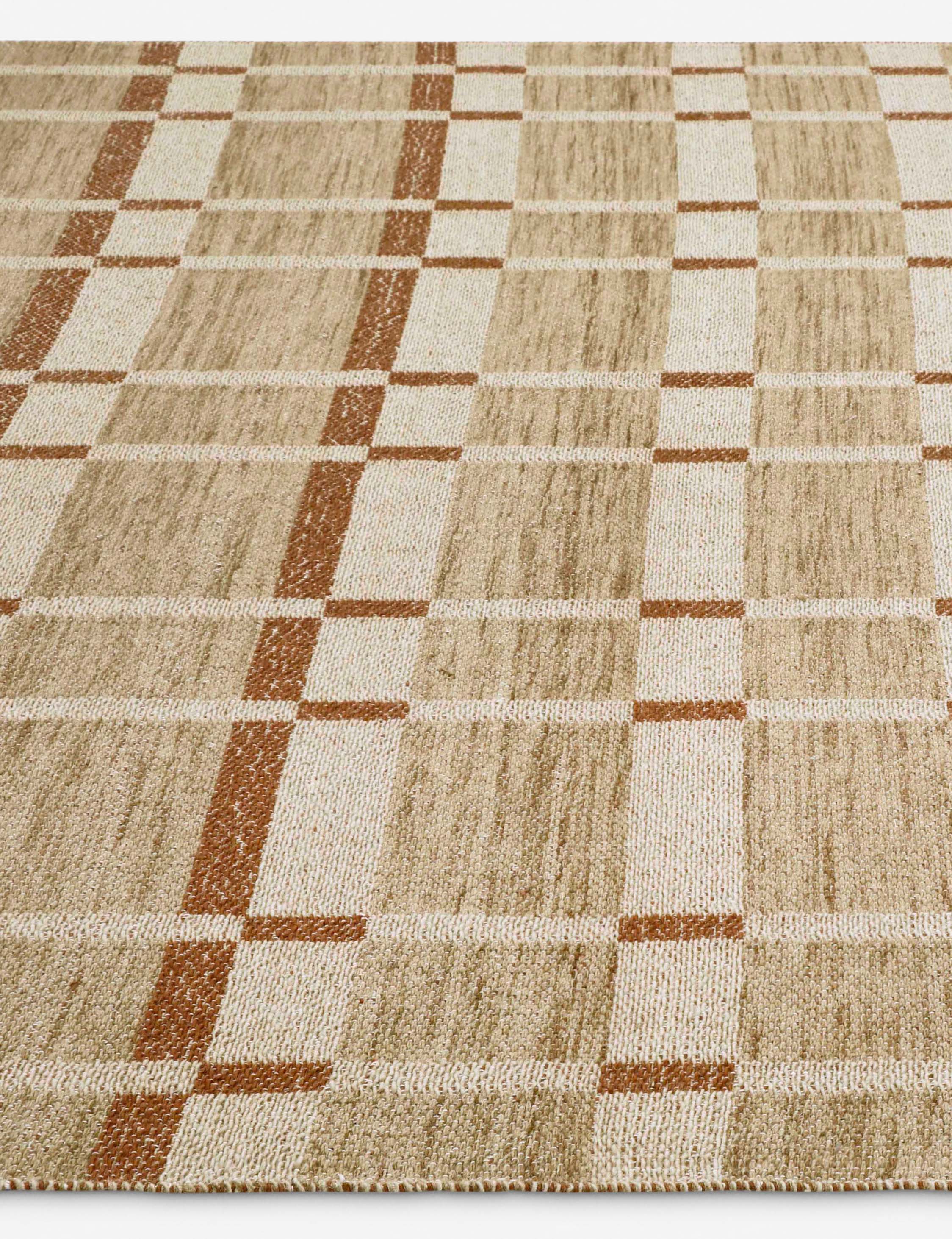 Lulu and Georgia Shyam Flatweave Wool Rug – Beige - view 2