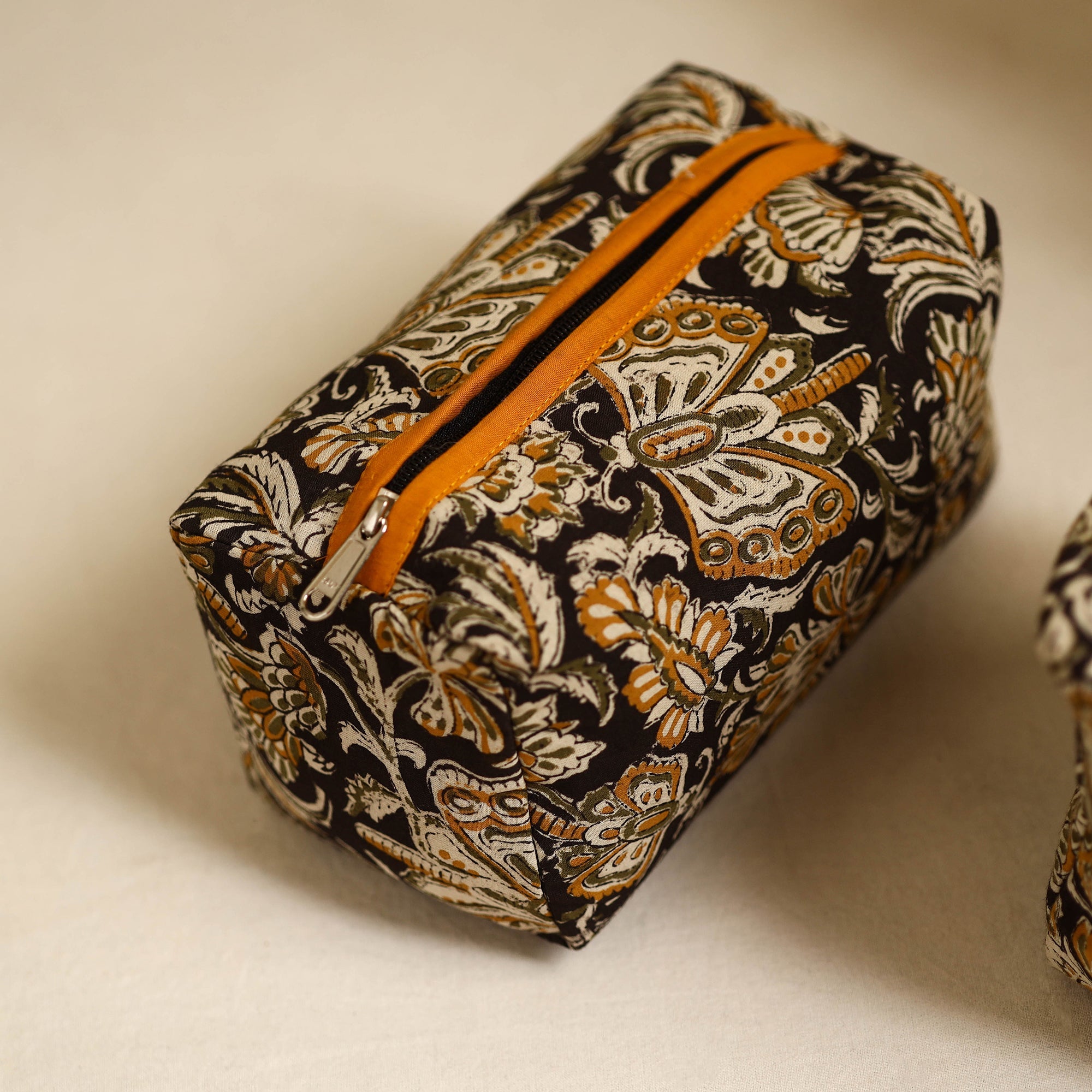 NOORI BAZAR Black - Handmade Cotton Toiletry Bags (Set of 3) 06 - view 2