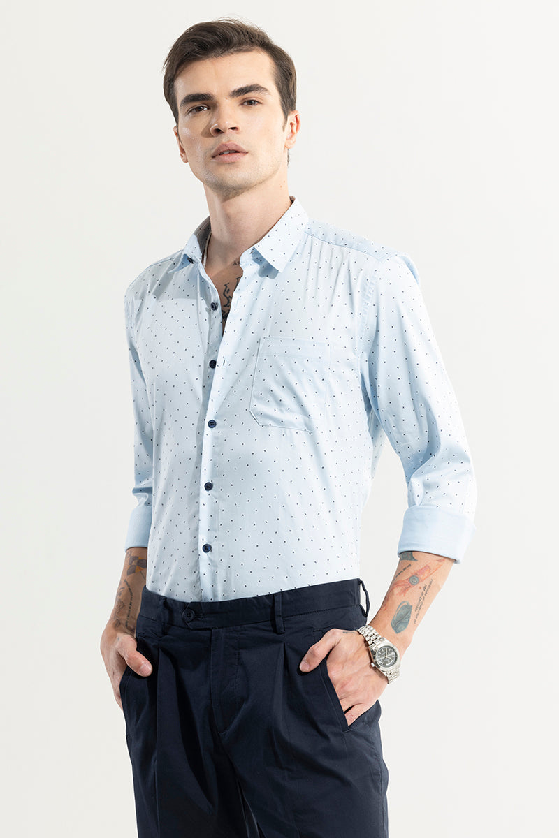 SNITCH Xuberant Blue Shirt