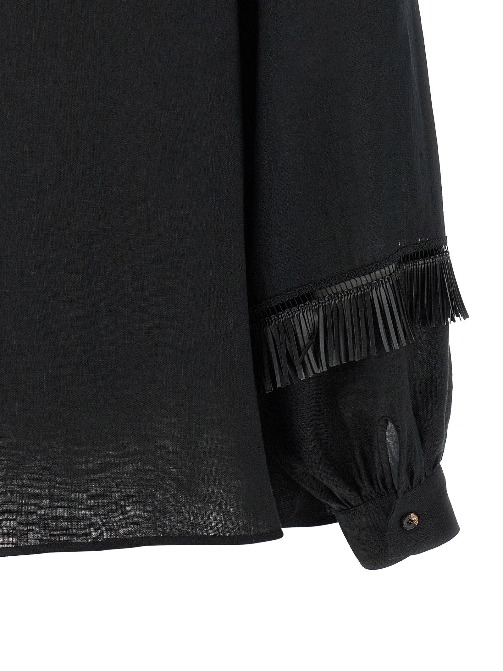 Kiton Fringed Shirt – 100% linen - view 4