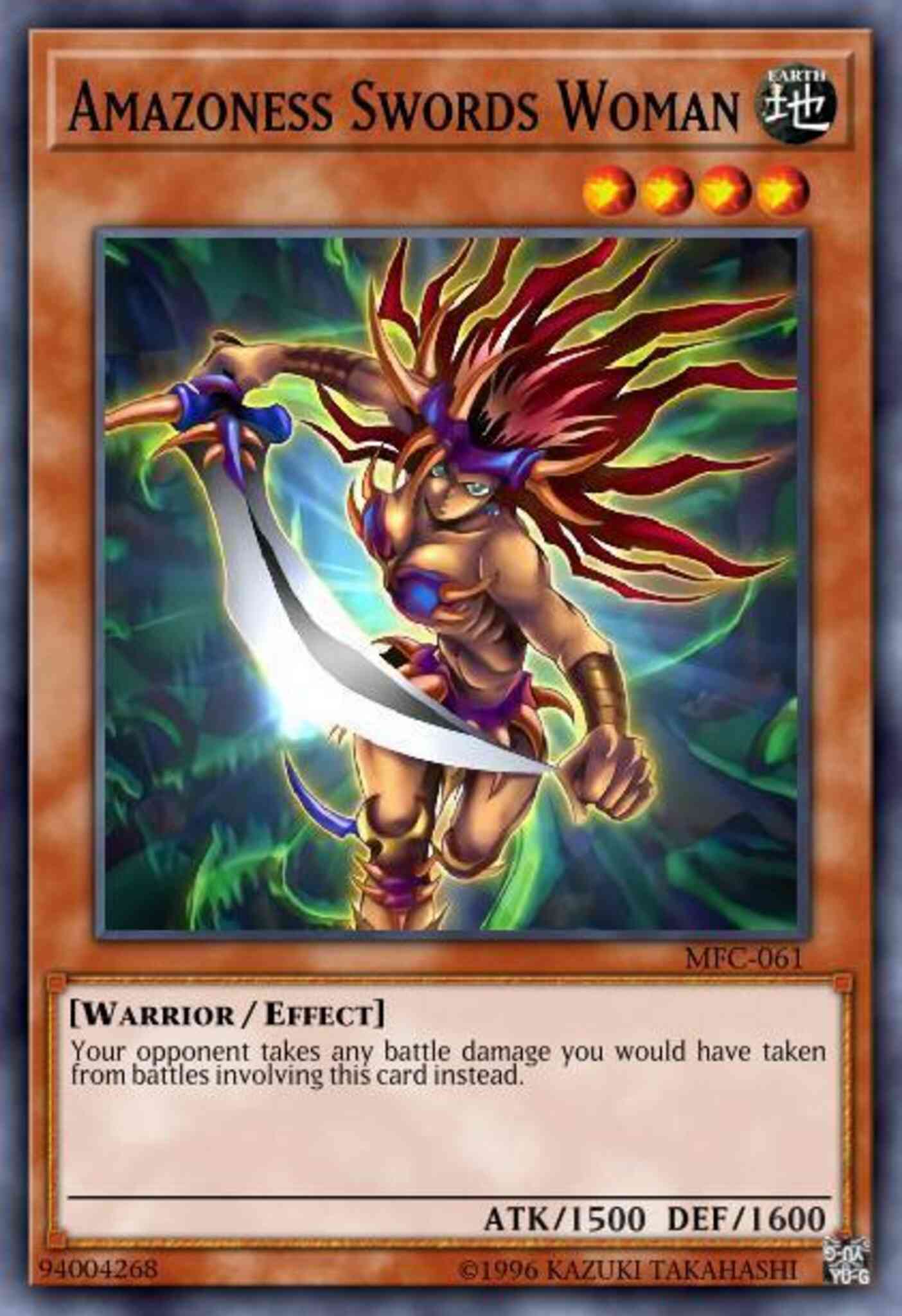 Yu-Gi-Oh! Amazoness Swords Woman - LEDU-EN013 - Common - 1st Edition
