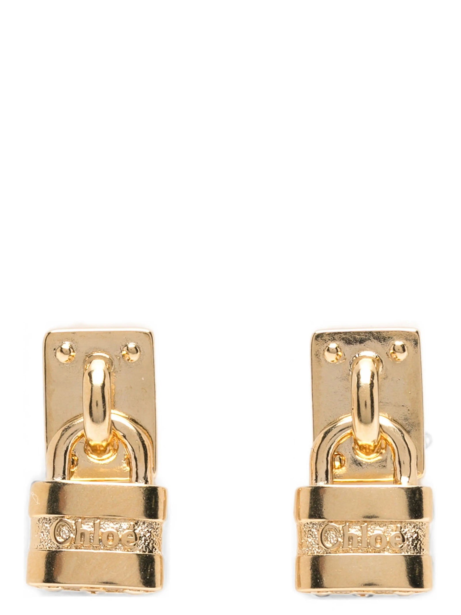Chloé Paddington Mini Padlock Earrings – 100% brass