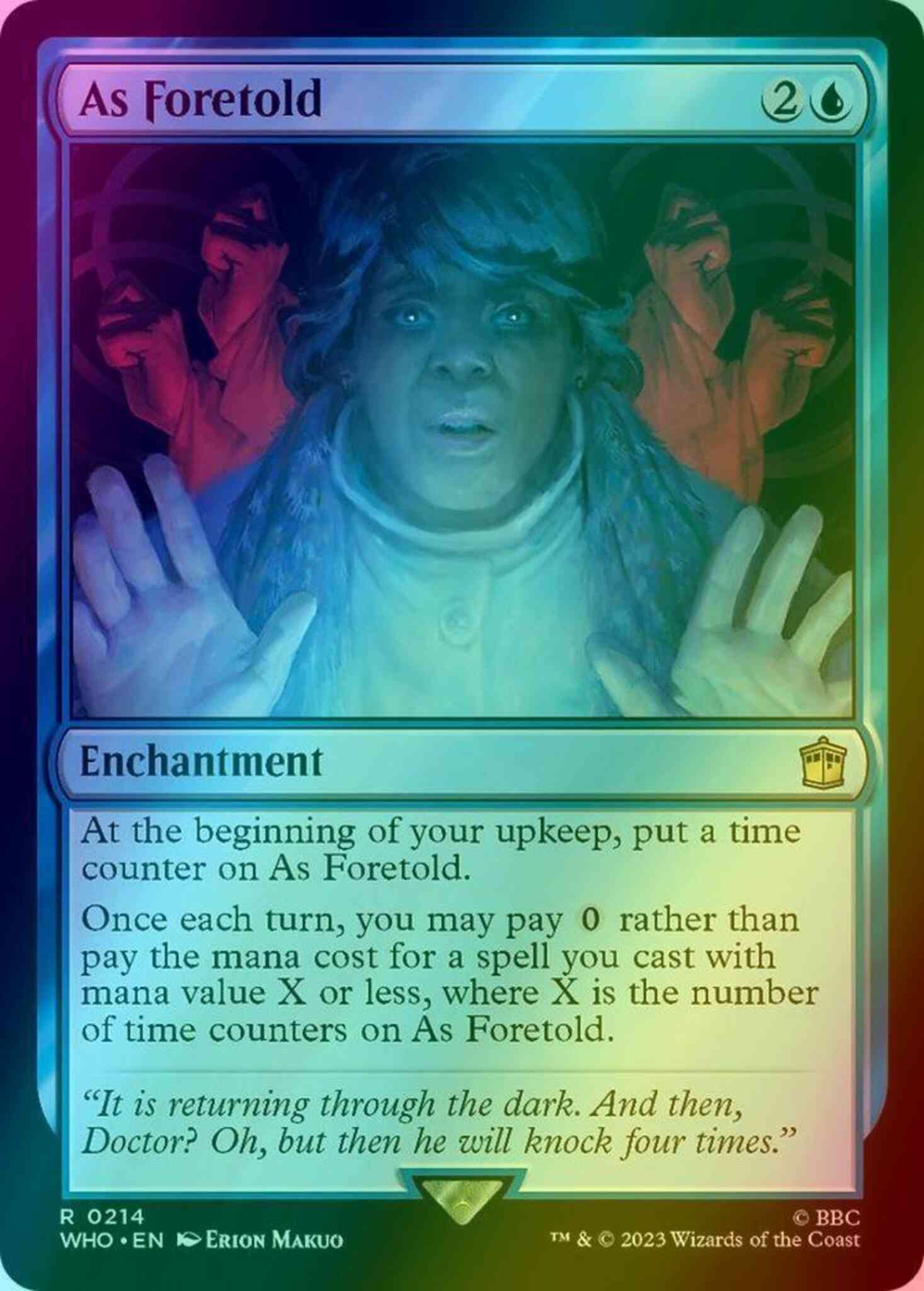 As foretold 214 – Magic As Foretold [214] [Universes Beyond: Doctor Who] [Foil]