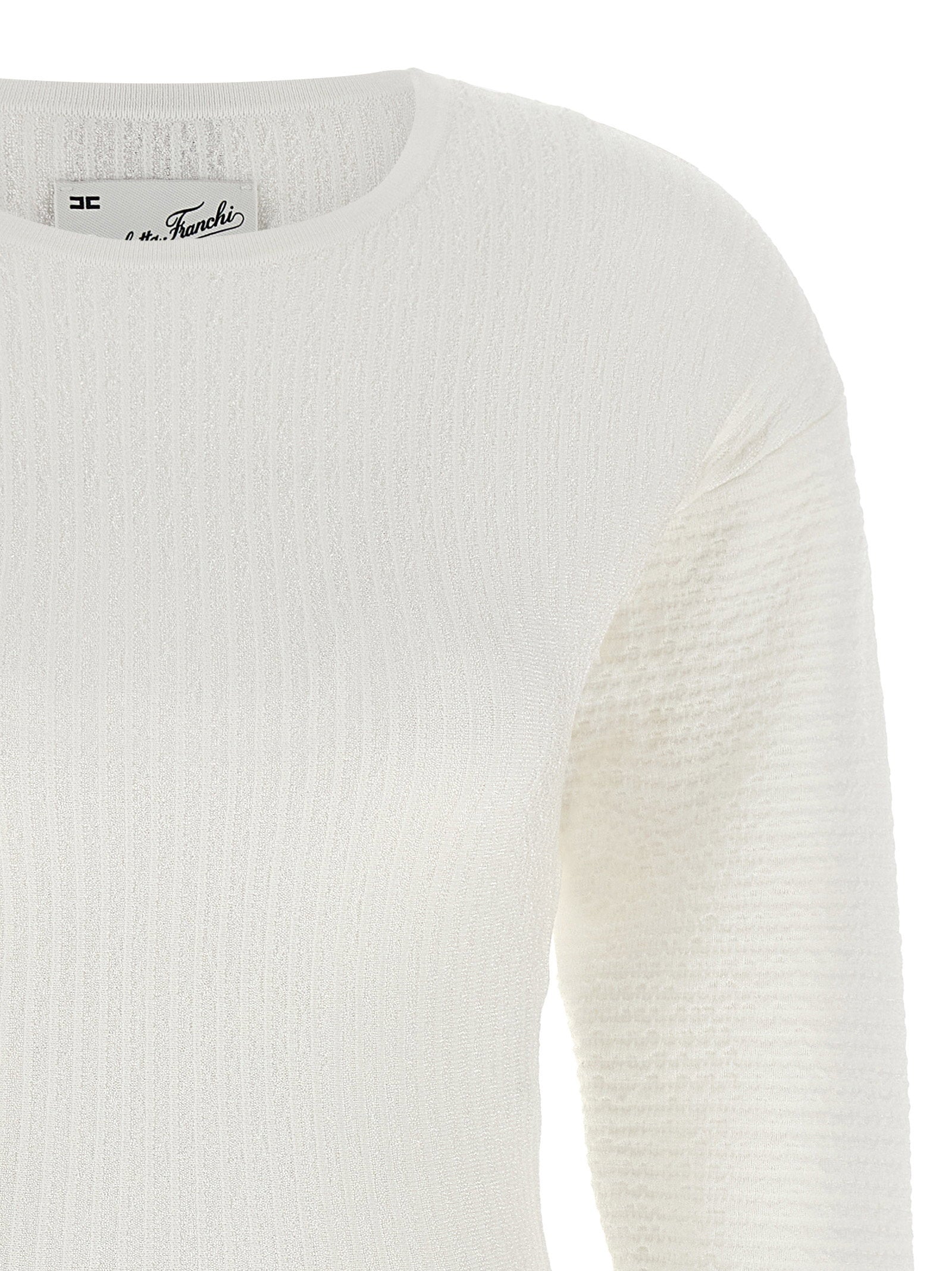 Elisabetta Franchi Knitted Pleated Dress - view 3