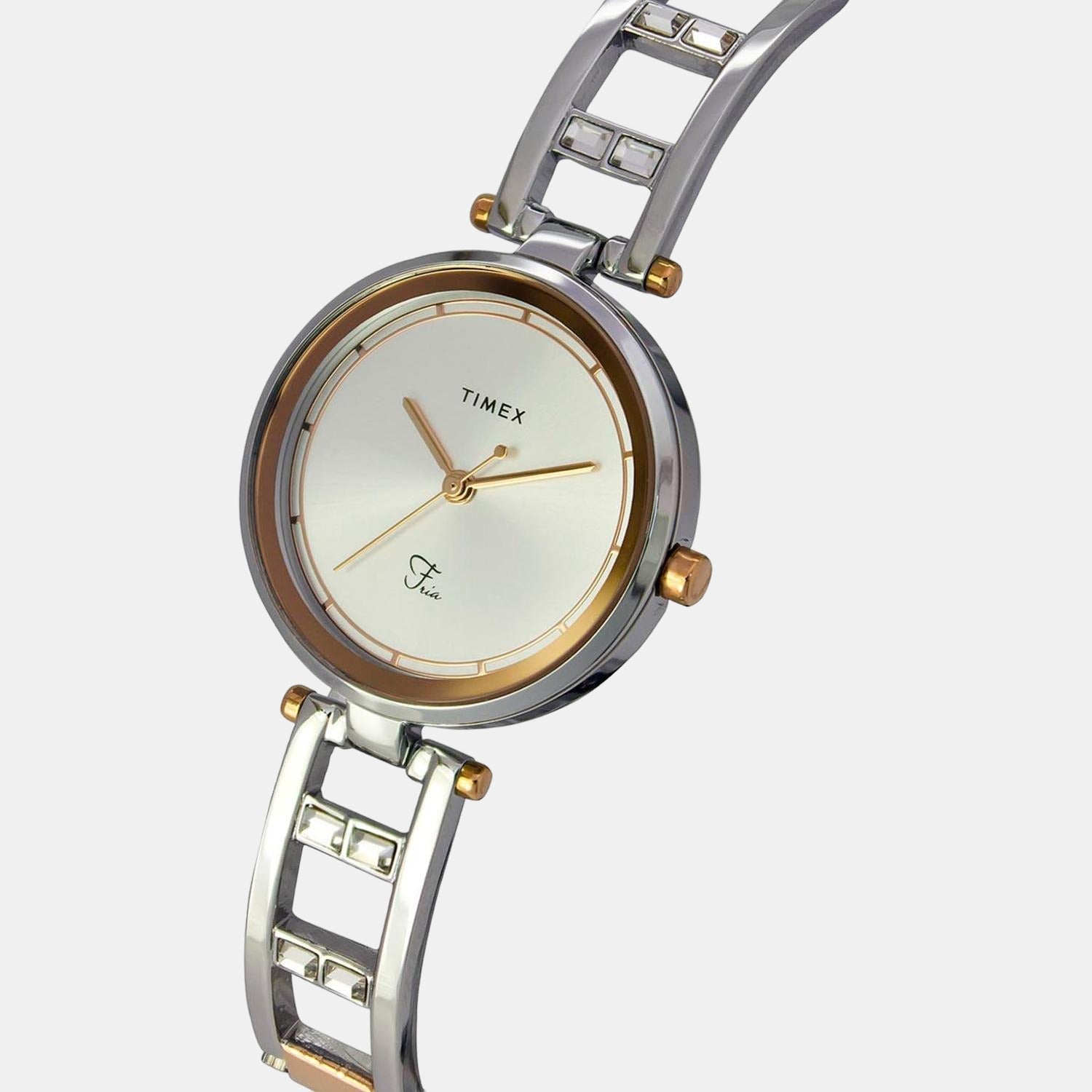 Timex Fria Women Quartz Silver Dial Analog Stainless Steel Watch TWEL15301 - view 4