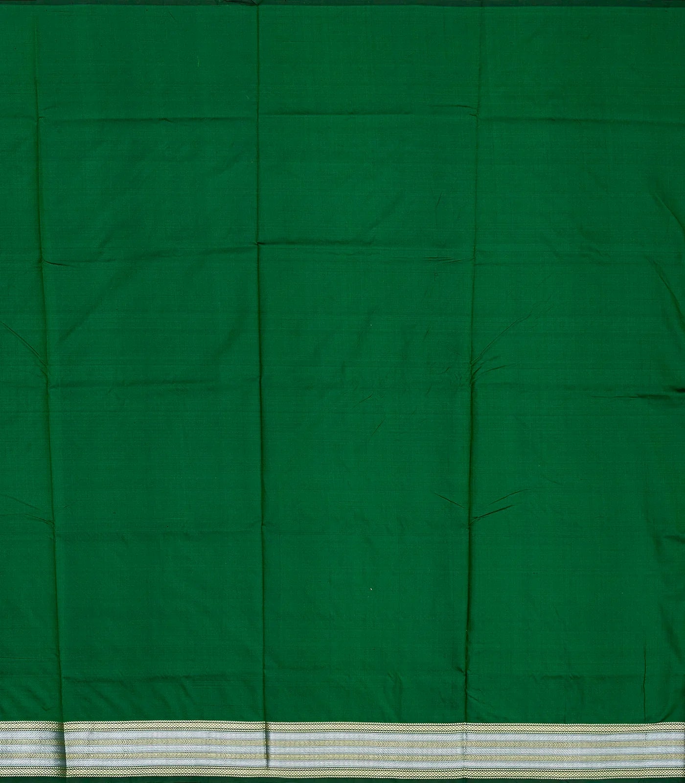 RmKV Dark Green Handloom Banarasi Silk Saree With Floral Buttas - view 4
