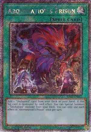 Yu-Gi-Oh! Abomination's Prison - RA02-EN064 - Platinum Secret Rare - 1st Edition