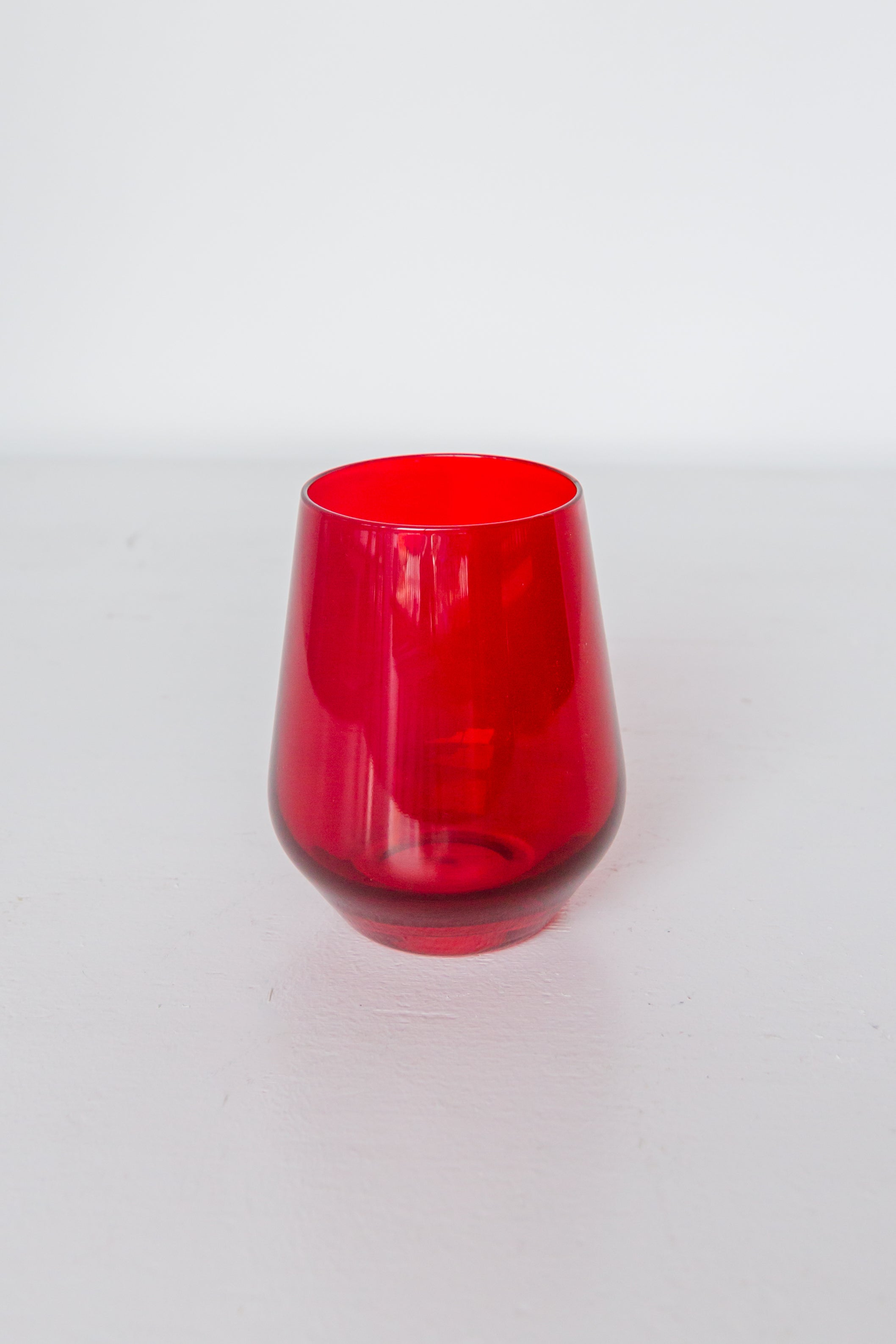 Estelle Colored Glass Estelle Colored Wine Stemless - Set of 6 {Red} - view 4