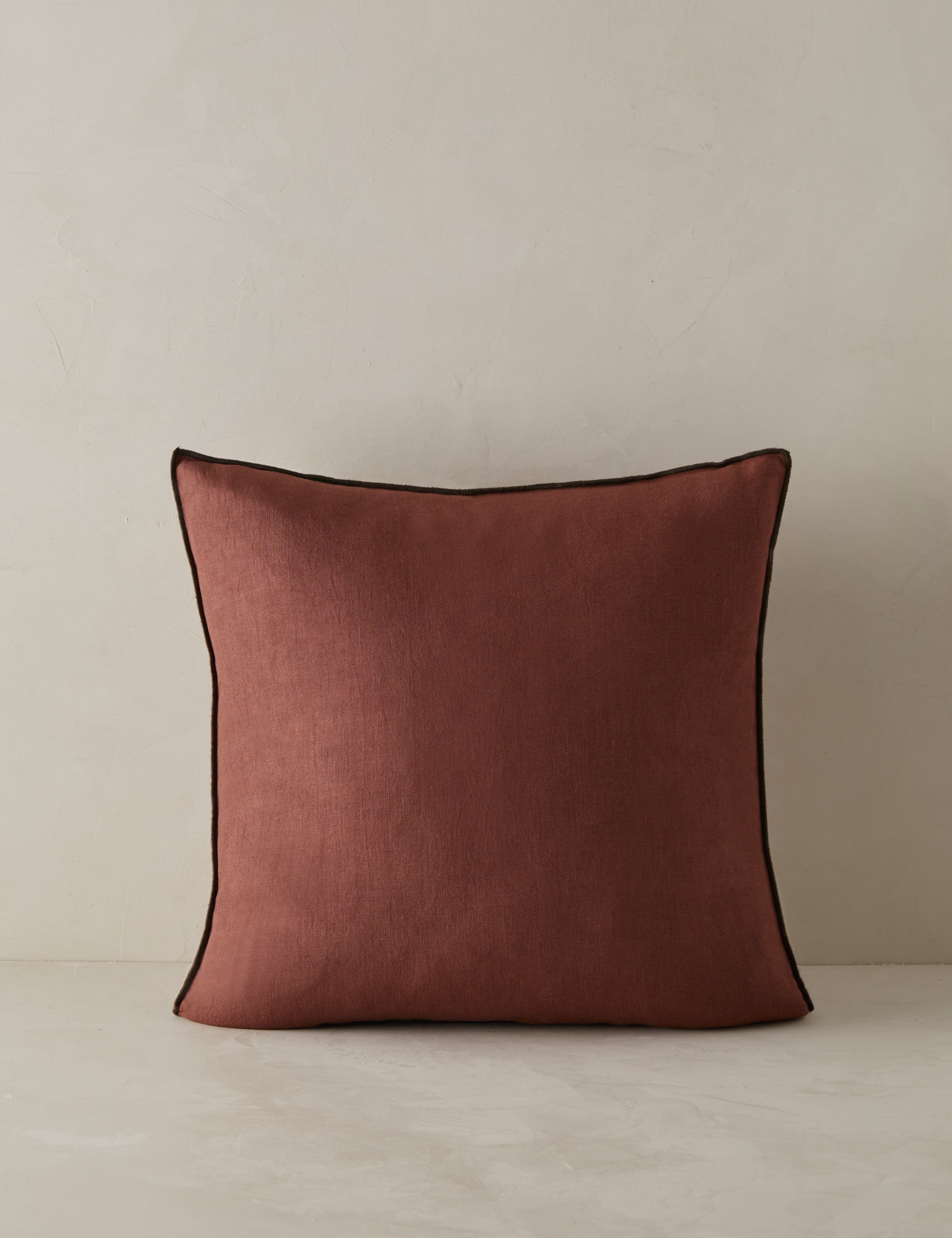 Lulu and Georgia Carys Contrast Linen Pillow - view 14