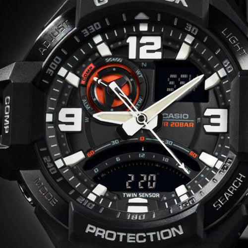 Casio G-Shock Gravitymaster Master Of G - AIR Black Dial Men 52.1mm G435 GA-1000-1A - view 4