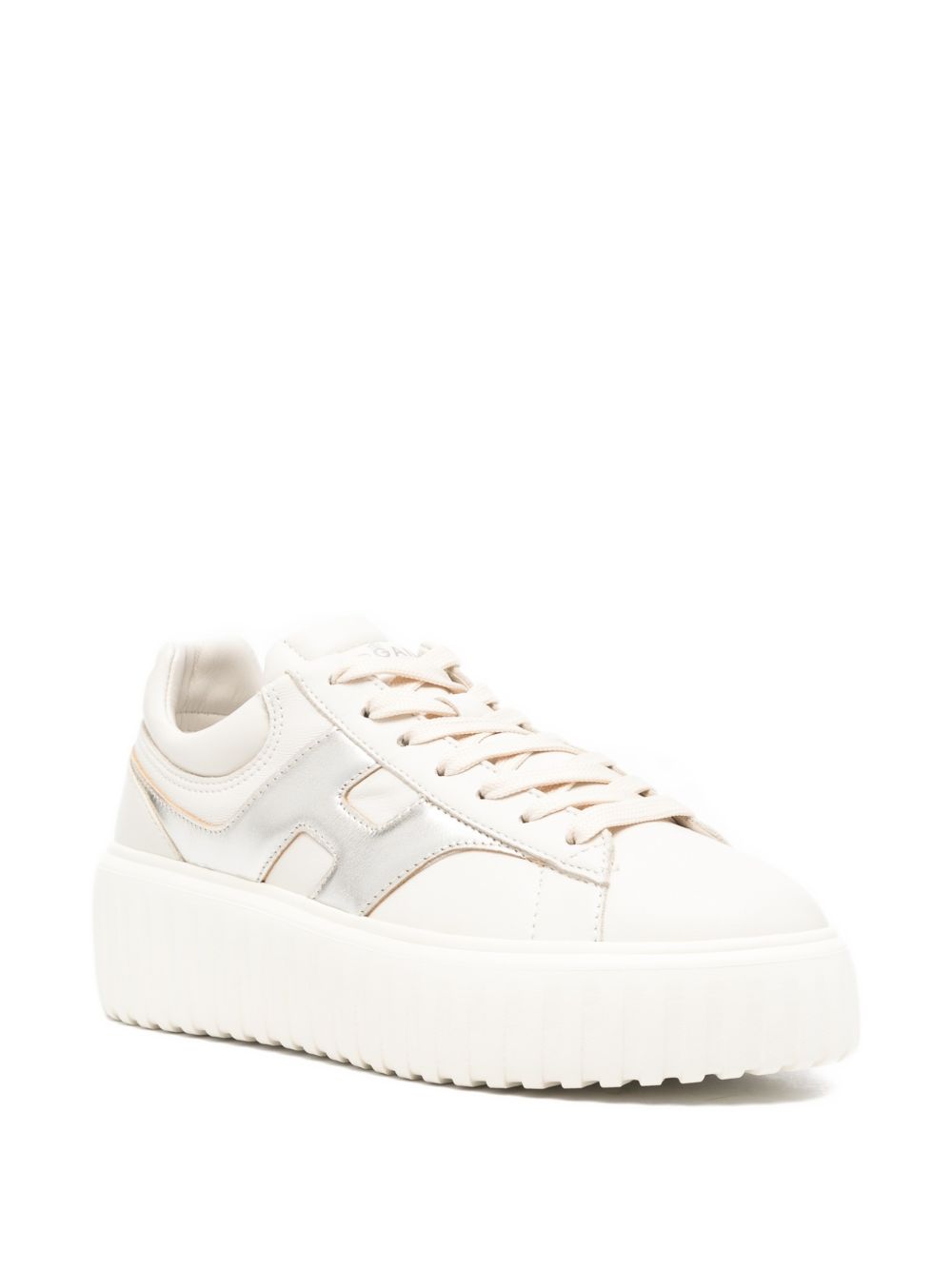 Hogan H-Stripes Sneakers – Calf Leather 100% - view 2