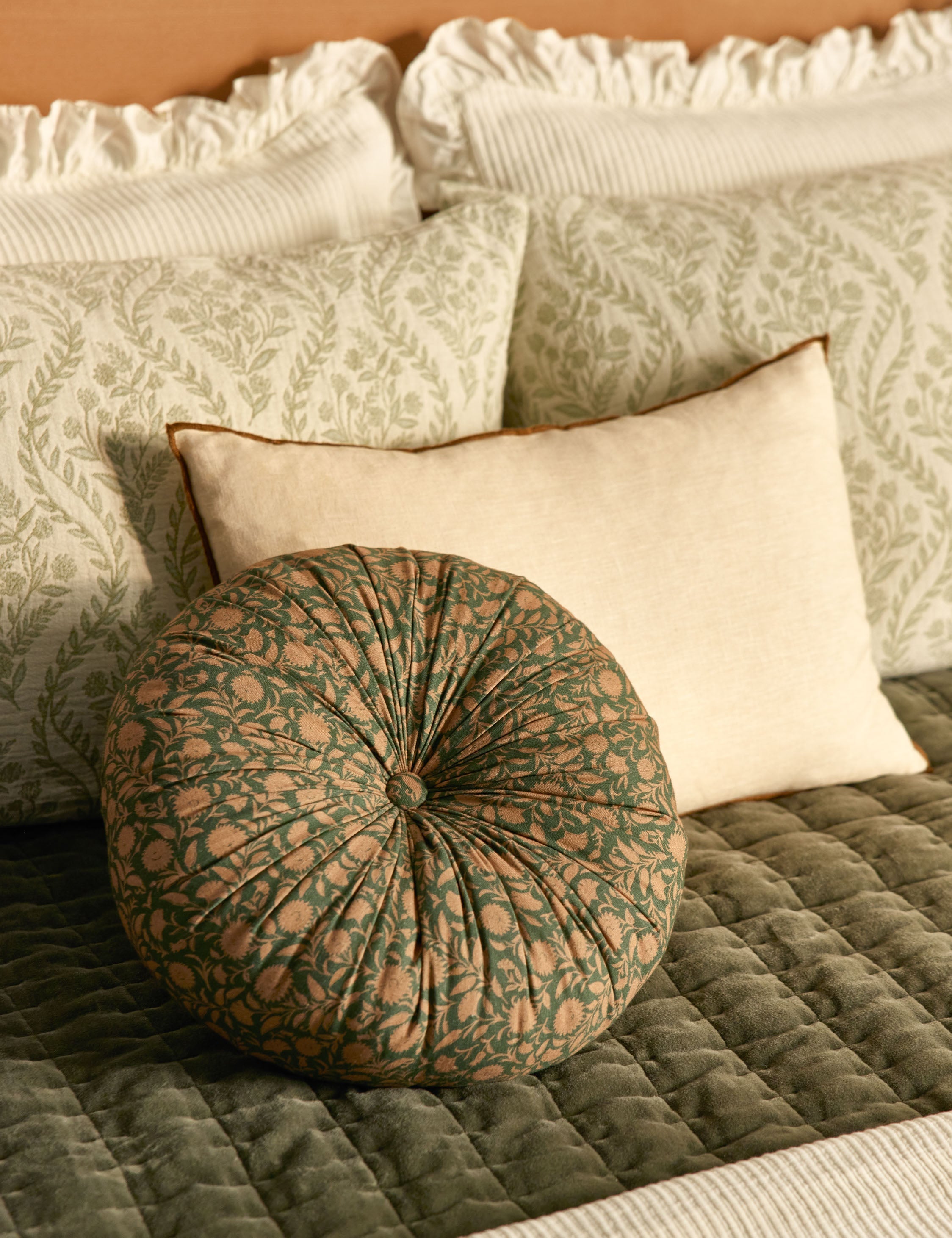 Lulu and Georgia Carys Contrast Linen Pillow - view 51