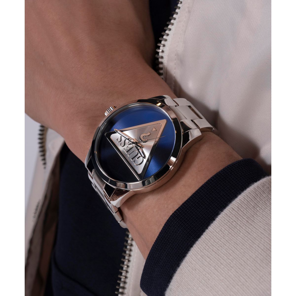 Guess Badge Men Quartz Blue Dial Analog Stainless Steel Watch GW0782G3 - view 8