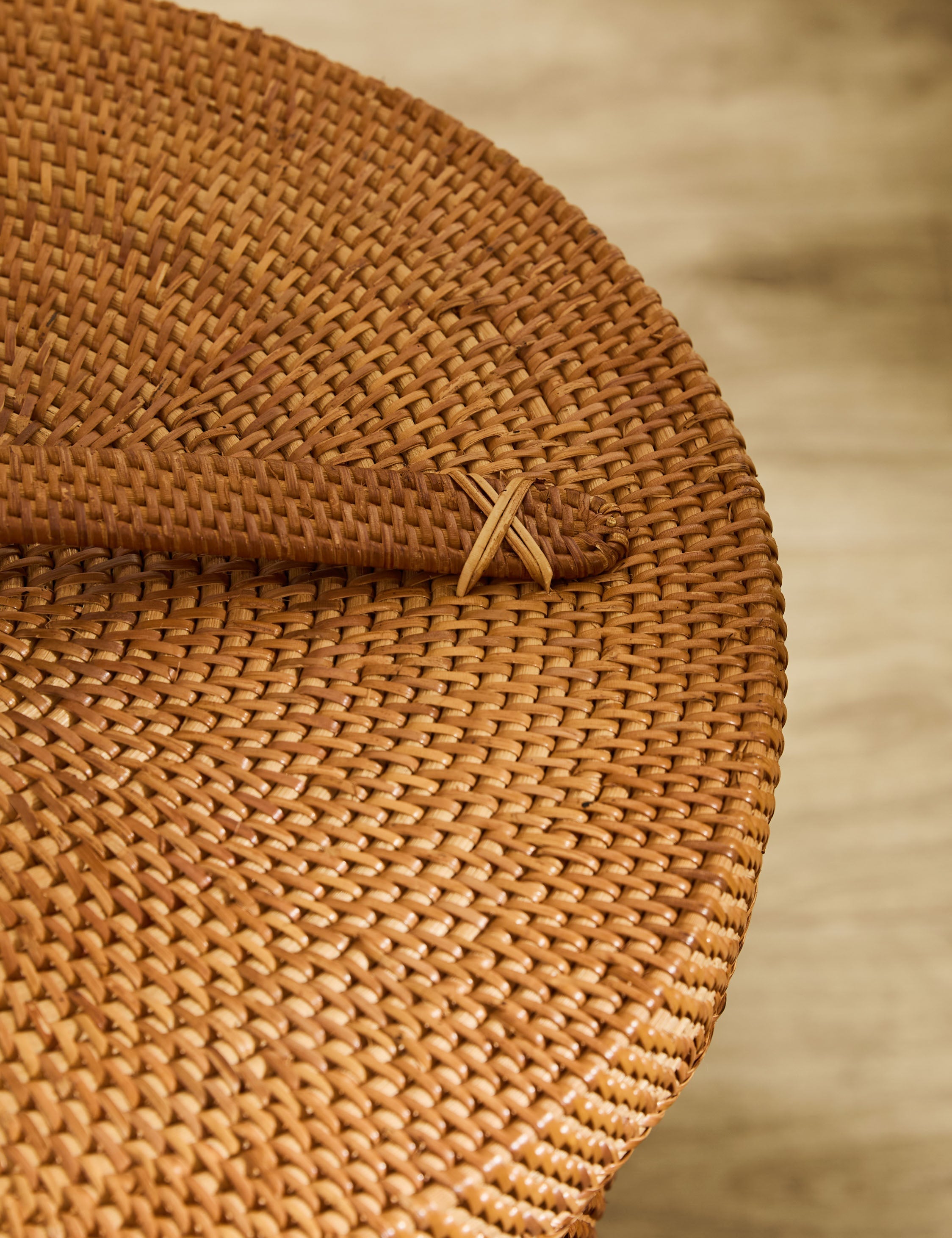 Lulu and Georgia Tyna Rattan Lidded Hamper – Natural - view 8
