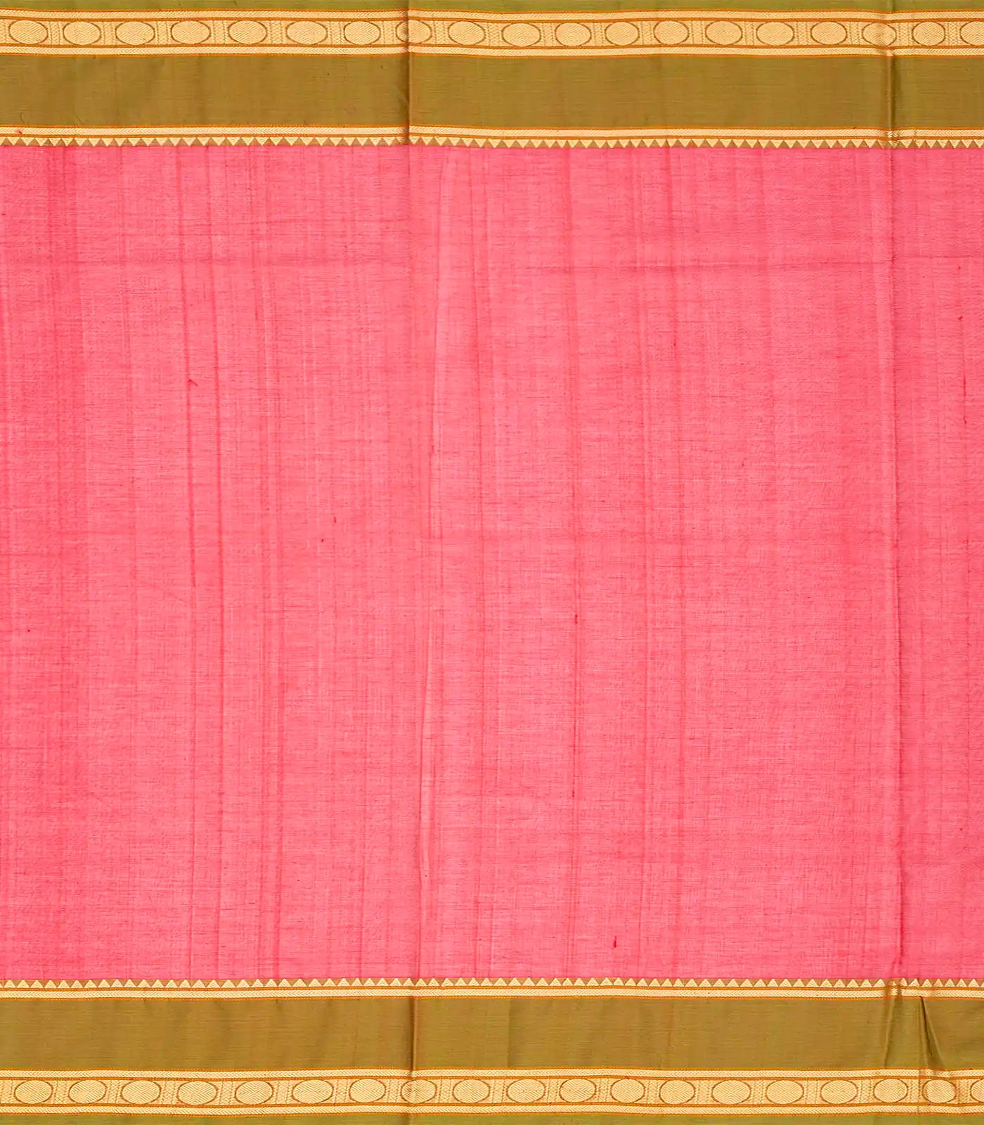 RmKV Dark Peach Handloom Silk Cotton Saree With Floral Buttas-Dark Peach - view 4