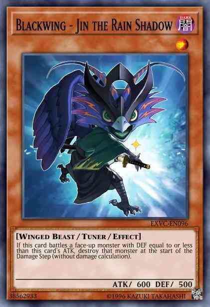 Yu-Gi-Oh! Blackwing - Jin the Rain Shadow - EXVC-EN096 - Rare - 1st Edition