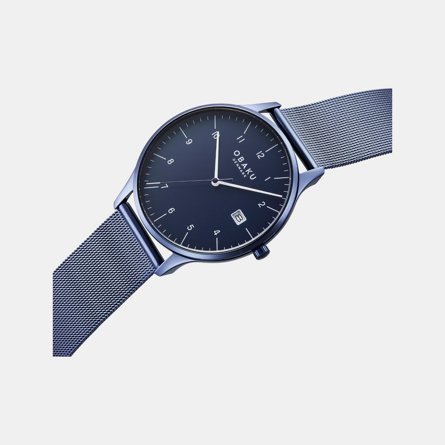 Obaku Chia Marine Men Quartz Blue Dial Analog Stainless Steel Watch V298GDLLML - view 2