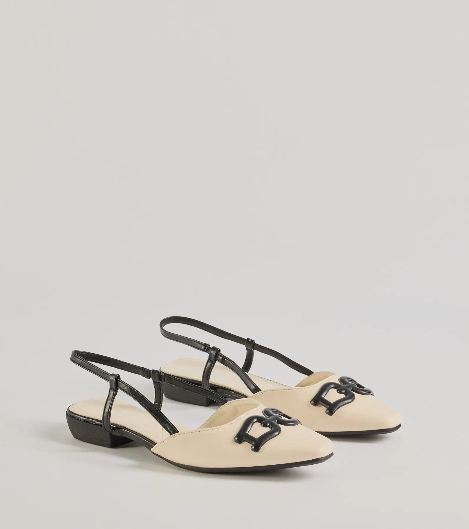 Windsor Vintage Charm Slingback Flats – IVORY