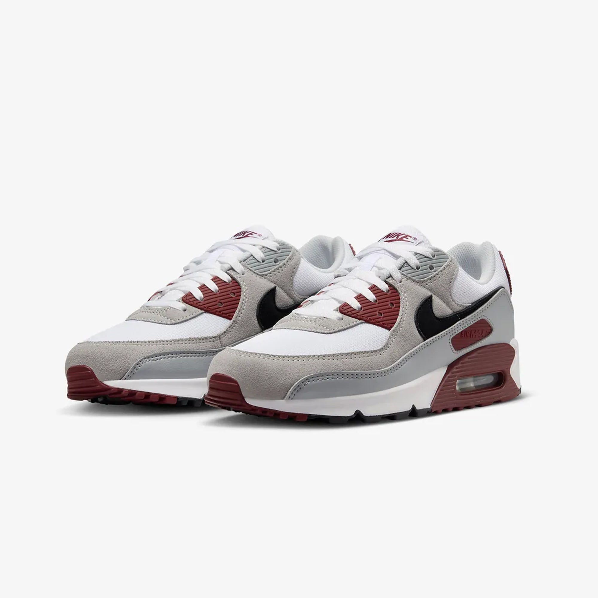 Nike | AIR MAX 90 { WHITE/BLACK-DARK TEAM RED-PURE PLATINUM - view 2