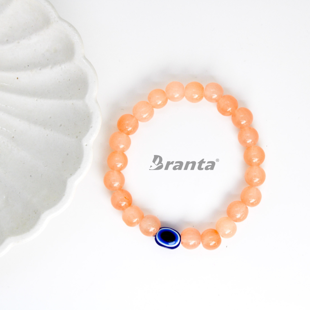 brantashop Evil Eye Peach Tranquility Bracelet For Women - view 2