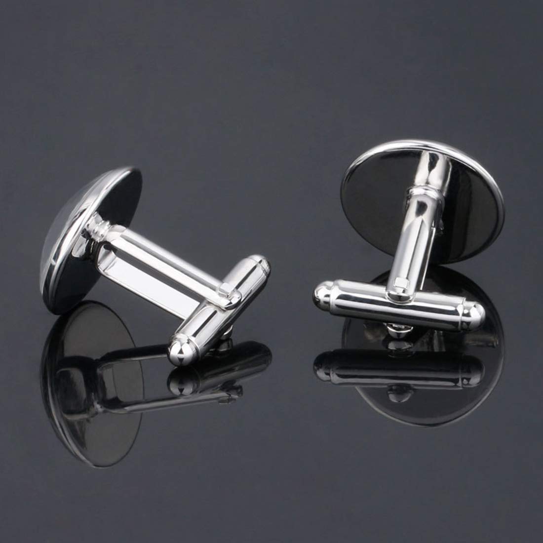 Yellow Chimes Exclusive Collection Alphabet K Statement Stainless Steel Cufflinks for Men (K Cuff Links) - view 2