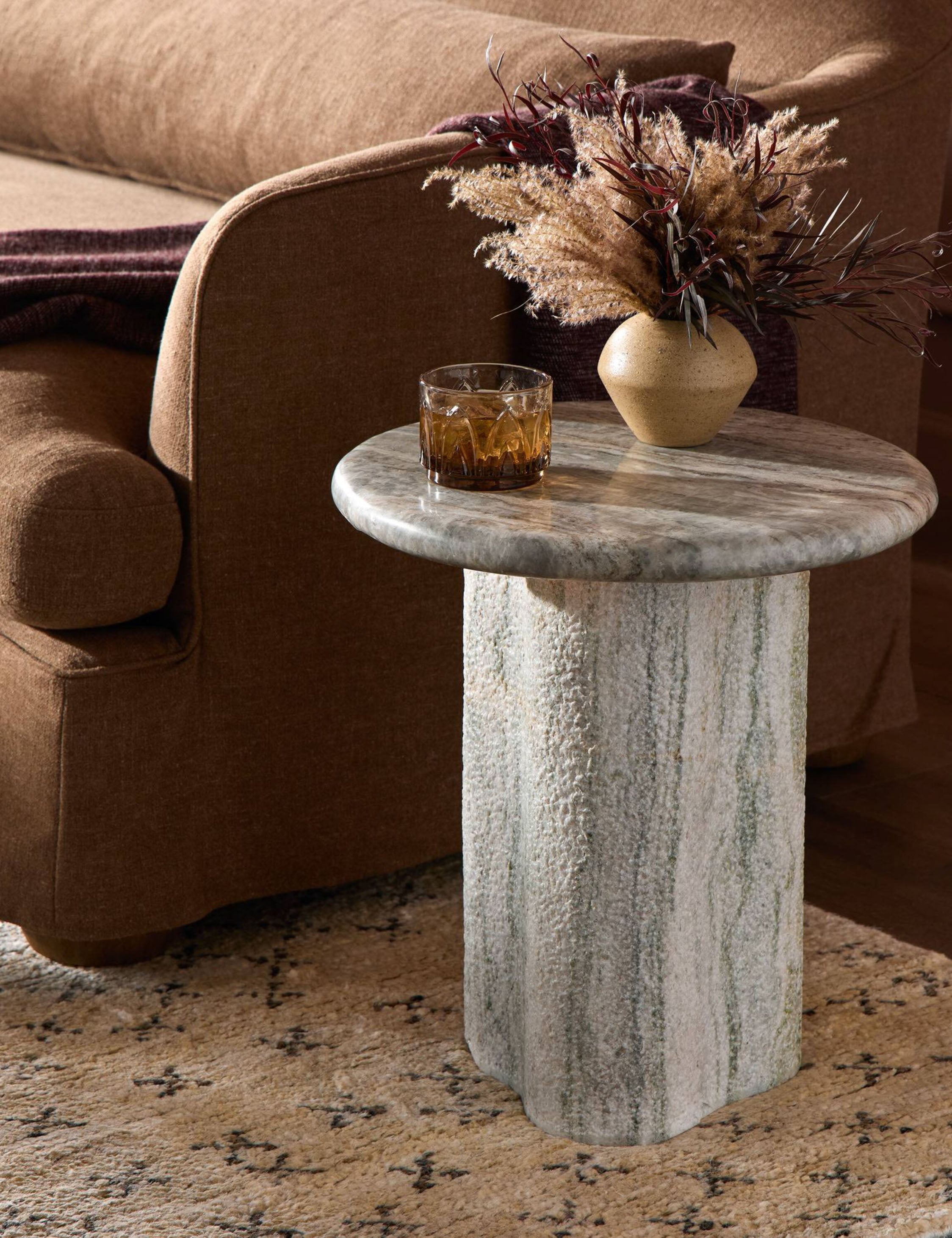 Lulu and Georgia Waylie Small Round Side Table by Amber Lewis x Four Hands - view 2