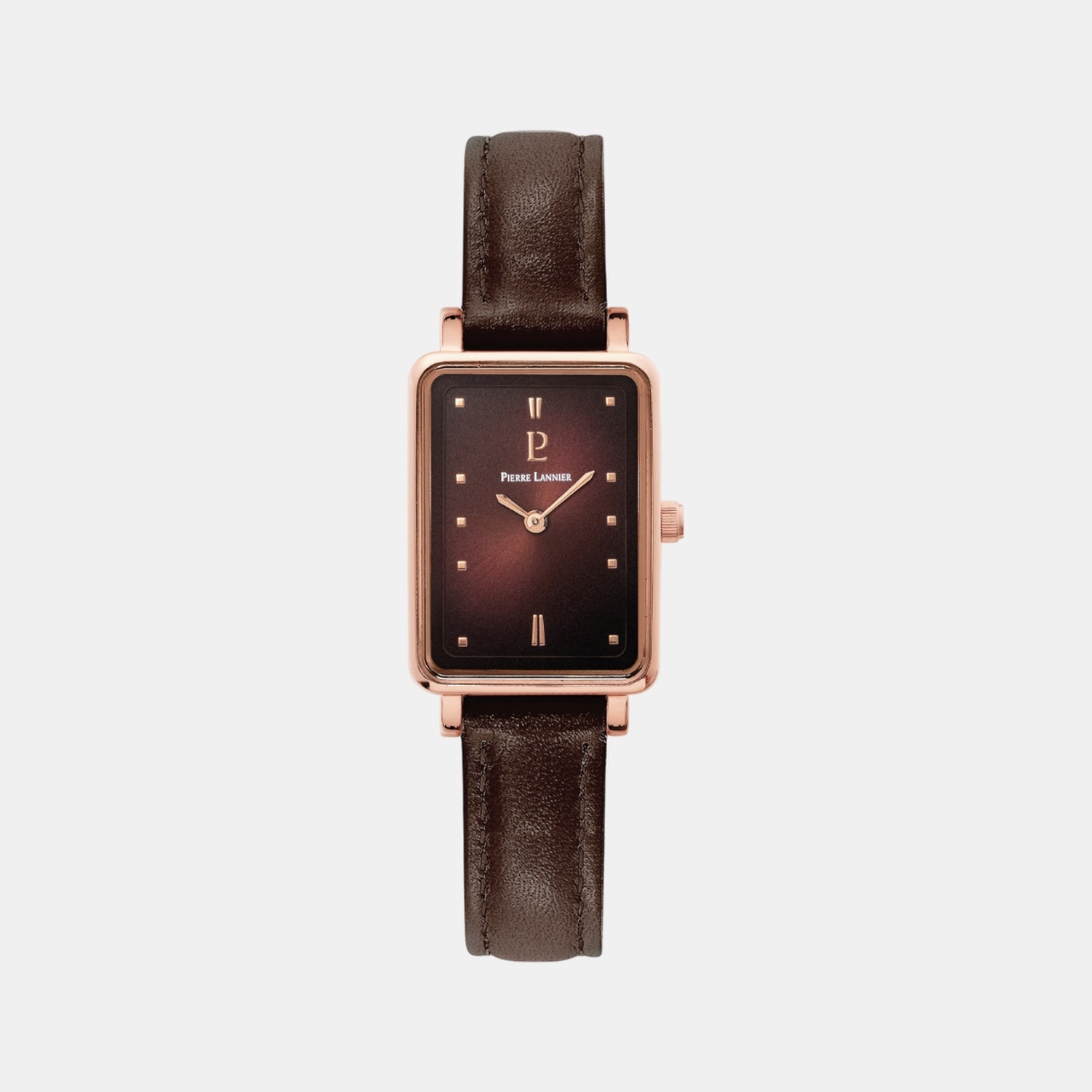Pierre Lannier Ariane Women Quartz Brown Dial Analog Leather Watch 050K984