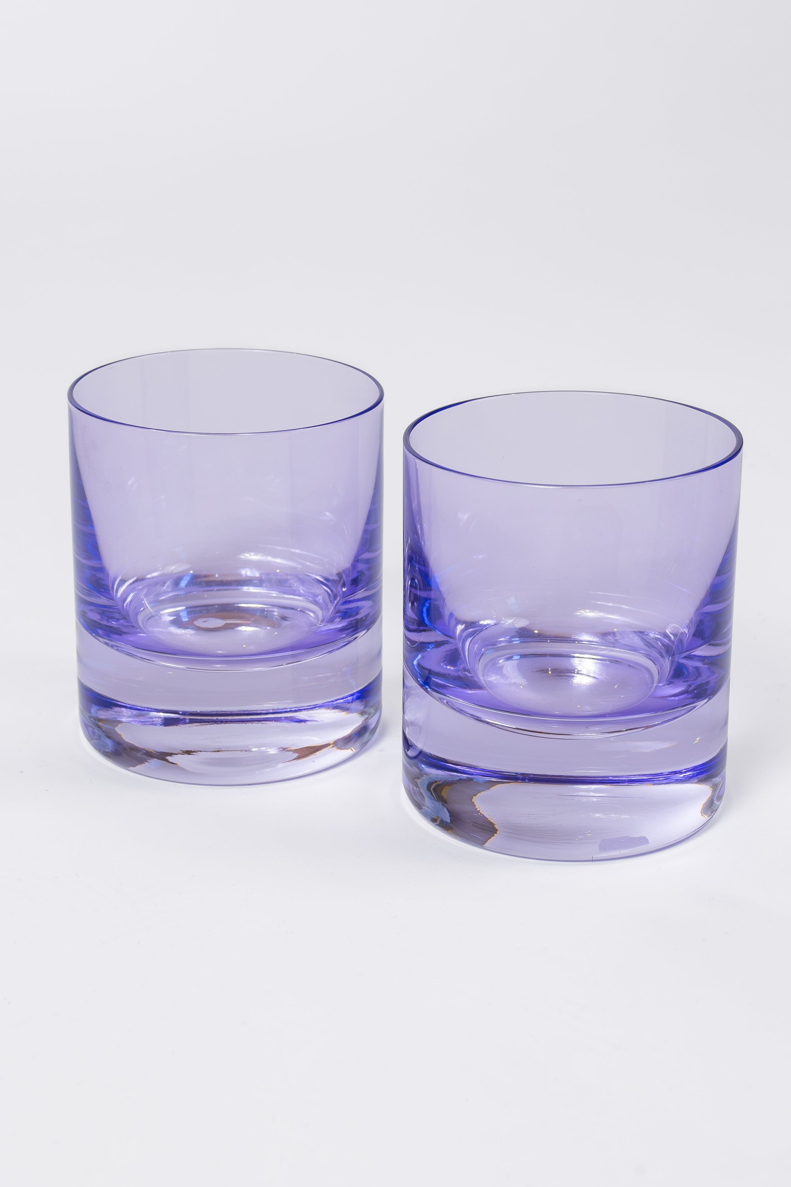 Estelle Colored Glass Estelle Colored Rocks Glass - Set of 2 {Lavender} - view 2