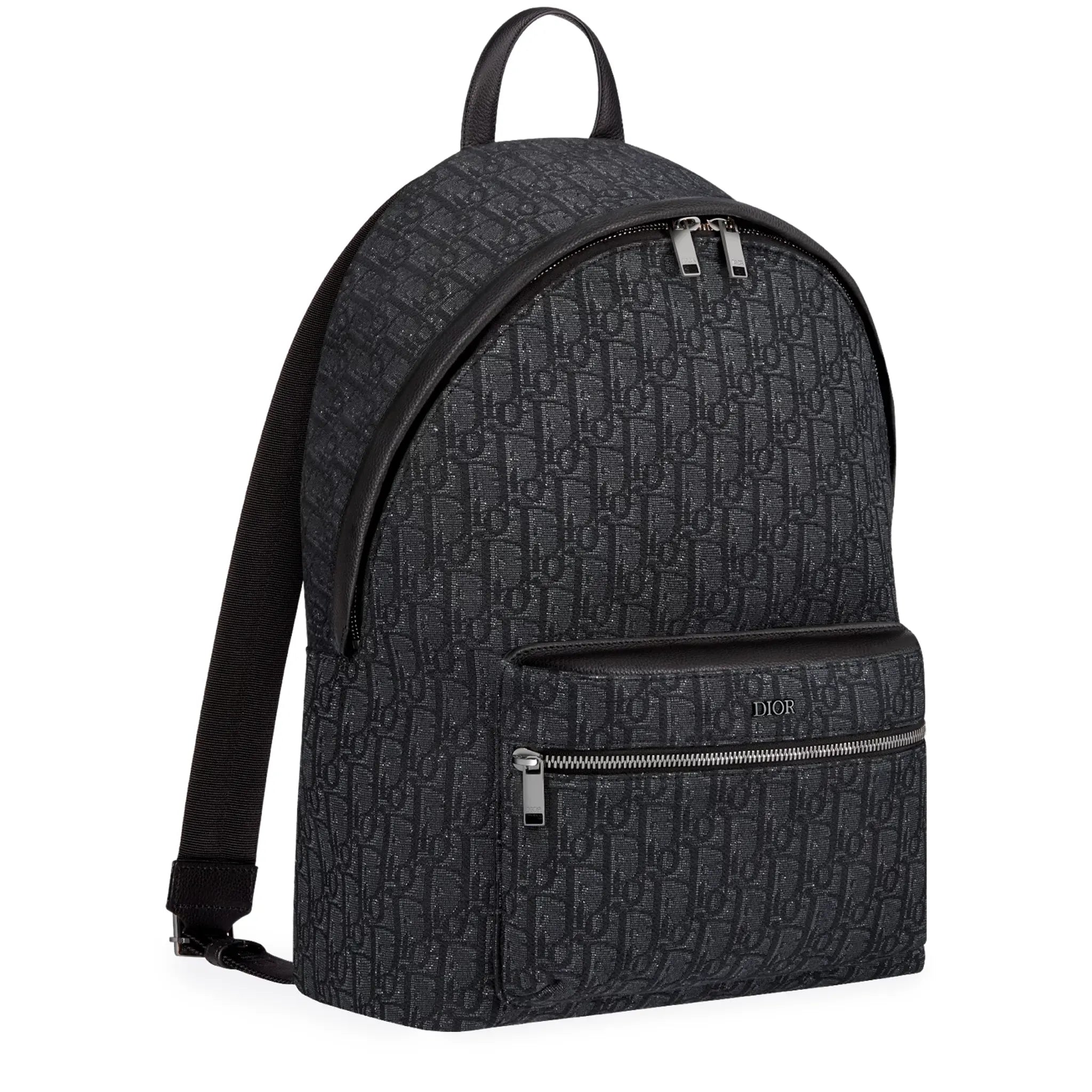 Dior Oblique Jacquard Rider Black Backpack - view 2