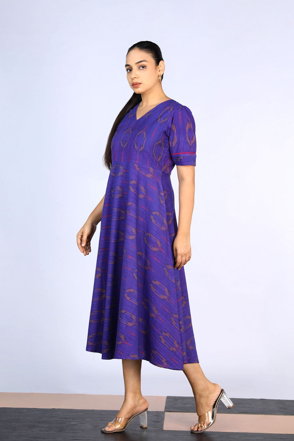 Kalanjali Ethnics Cotton Pochampally Ikat dress - view 5