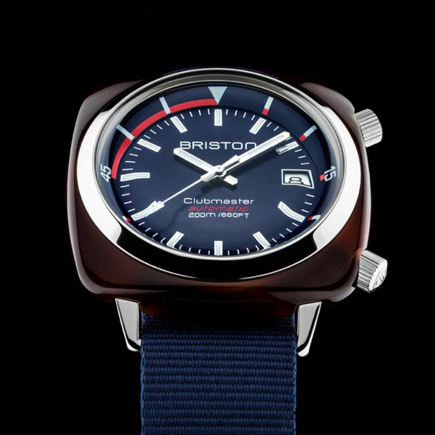 Briston Clubmaster Diver Men Automatic Navy Blue Dial Analog Nato Watch 17642.SA.TD.15.NNB - view 2