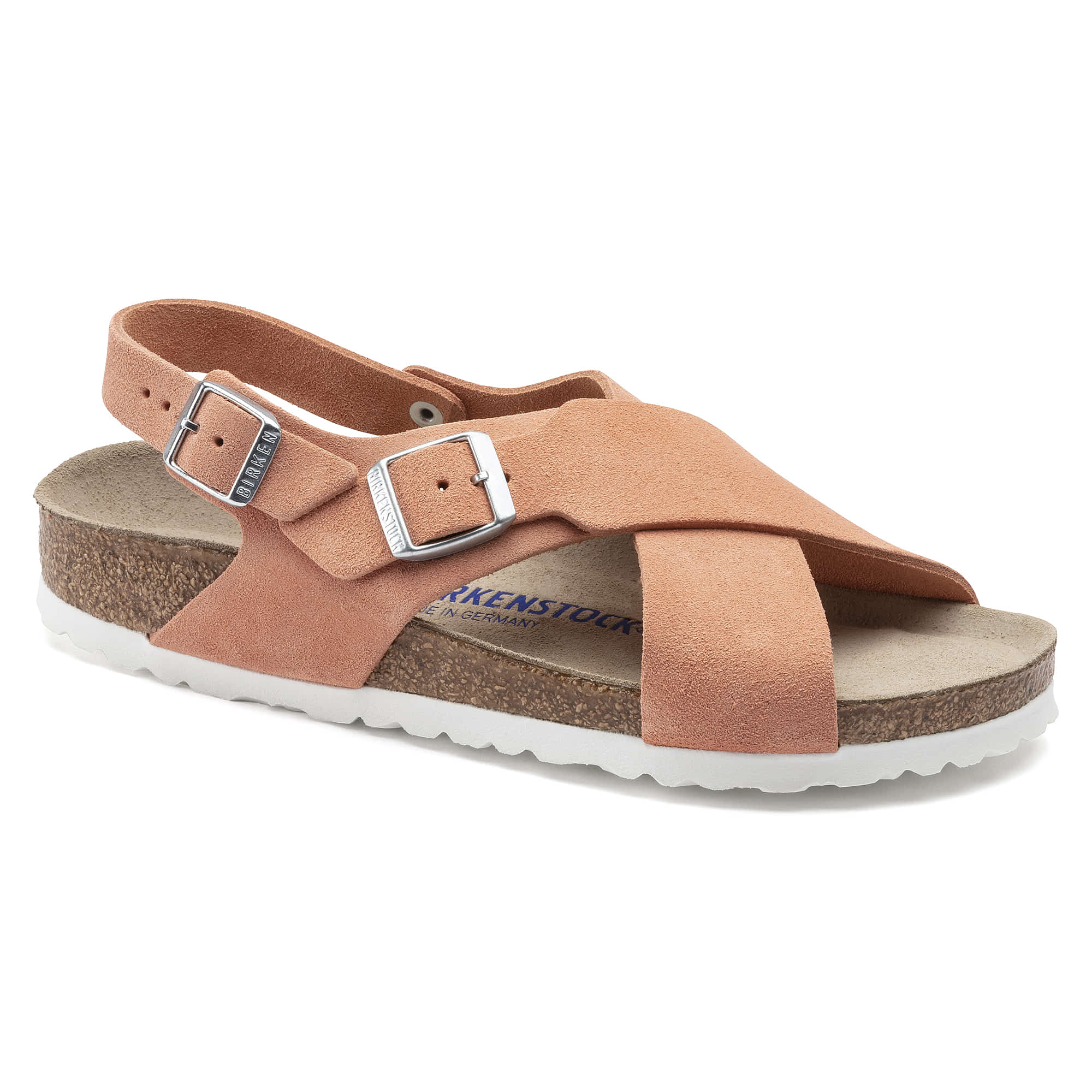 Birkenstock Tulum Soft Footbed Suede Leather – Pink Pink/Coral Peach - view 8