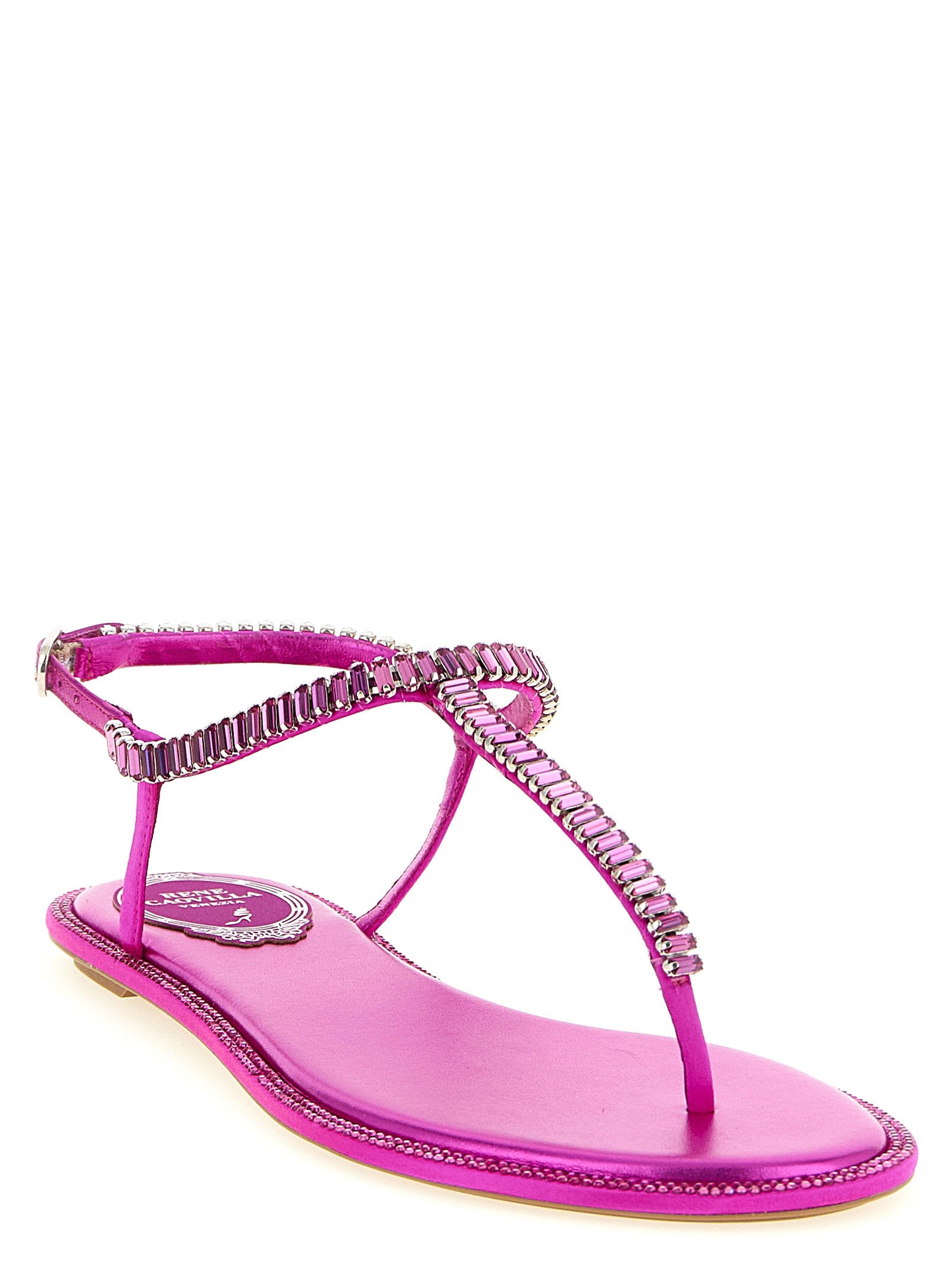 René Caovilla Diana Sandals – 68% viscose, 32% silk - view 2