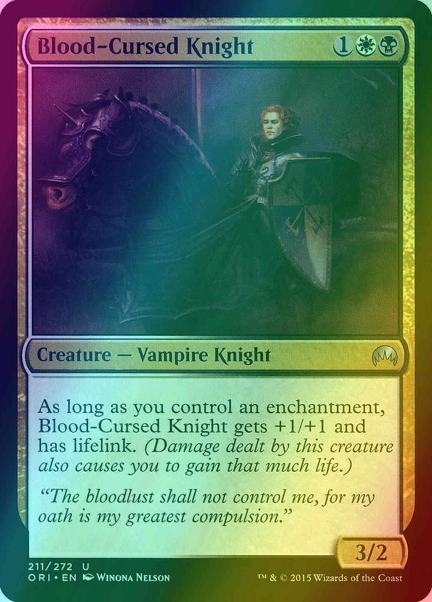 Knight 211 magic – Blood-Cursed Knight [211] [Magic Origins] [Foil]