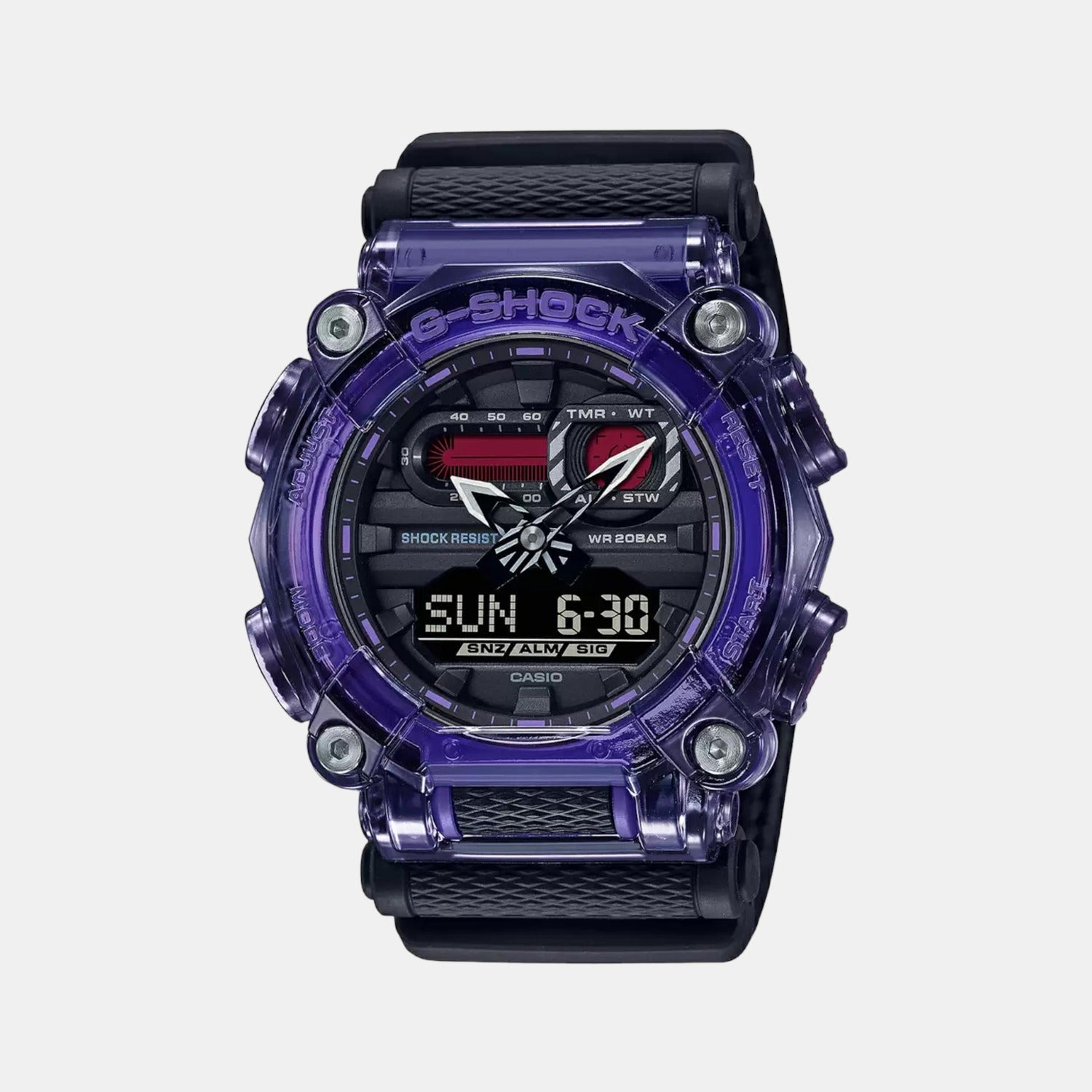 Casio G-Shock Men Quartz Black Dial Analog-Digital Resin Watch G1168