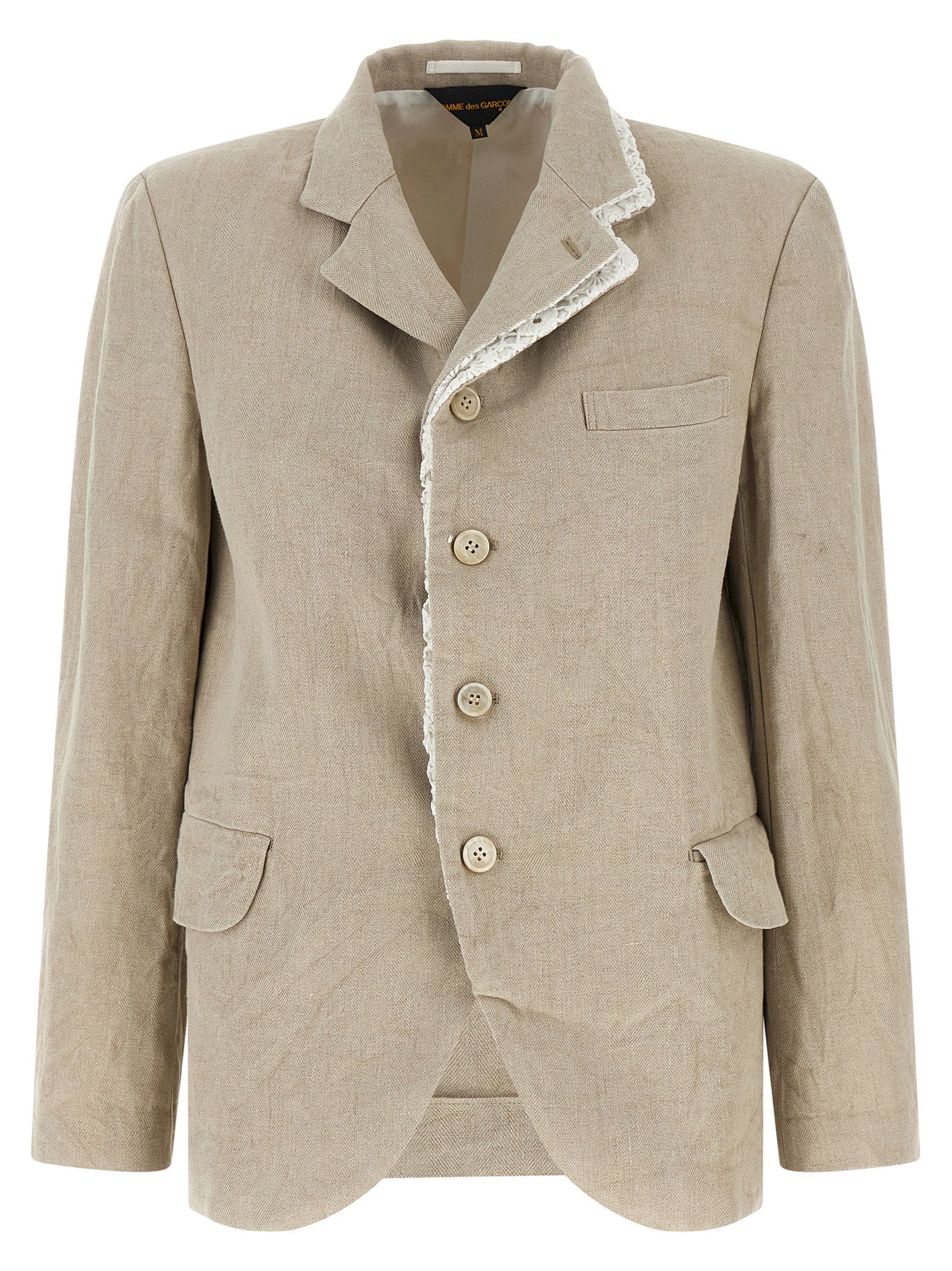 Comme Des Garcons Double Layer Lapel Blazer – 100% linen