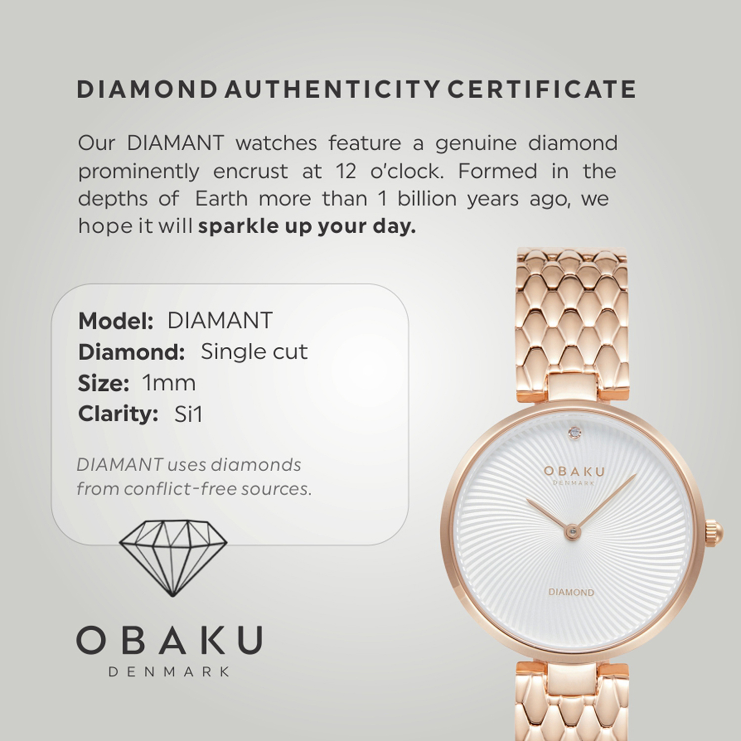 Obaku Diamant Fuchsia Women Quartz Silver Dial Analog Stainless Steel Watch V256LXVISV - view 5