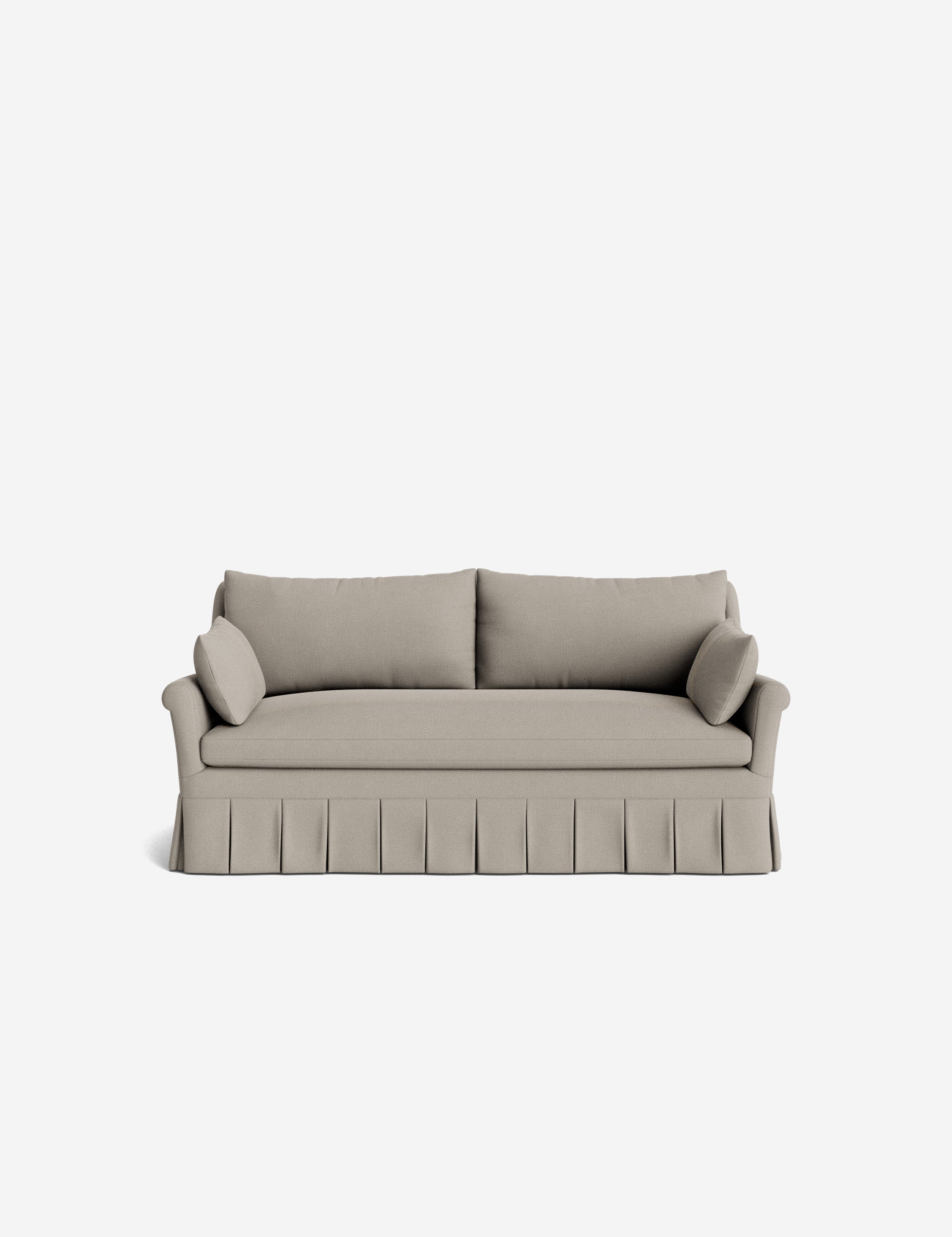 Lulu and Georgia Portola Rolled Arm Pleated Sofa - view 163