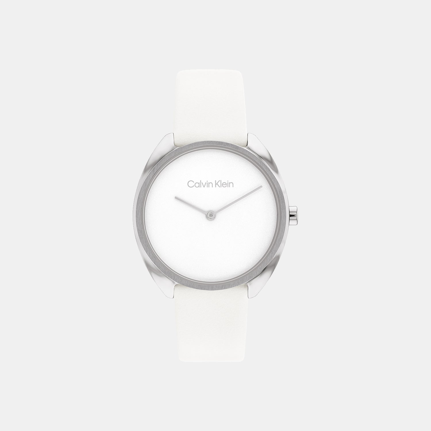 Calvin Klein Ck Adorn Women Quartz White Dial Analog Leather Watch 25200274
