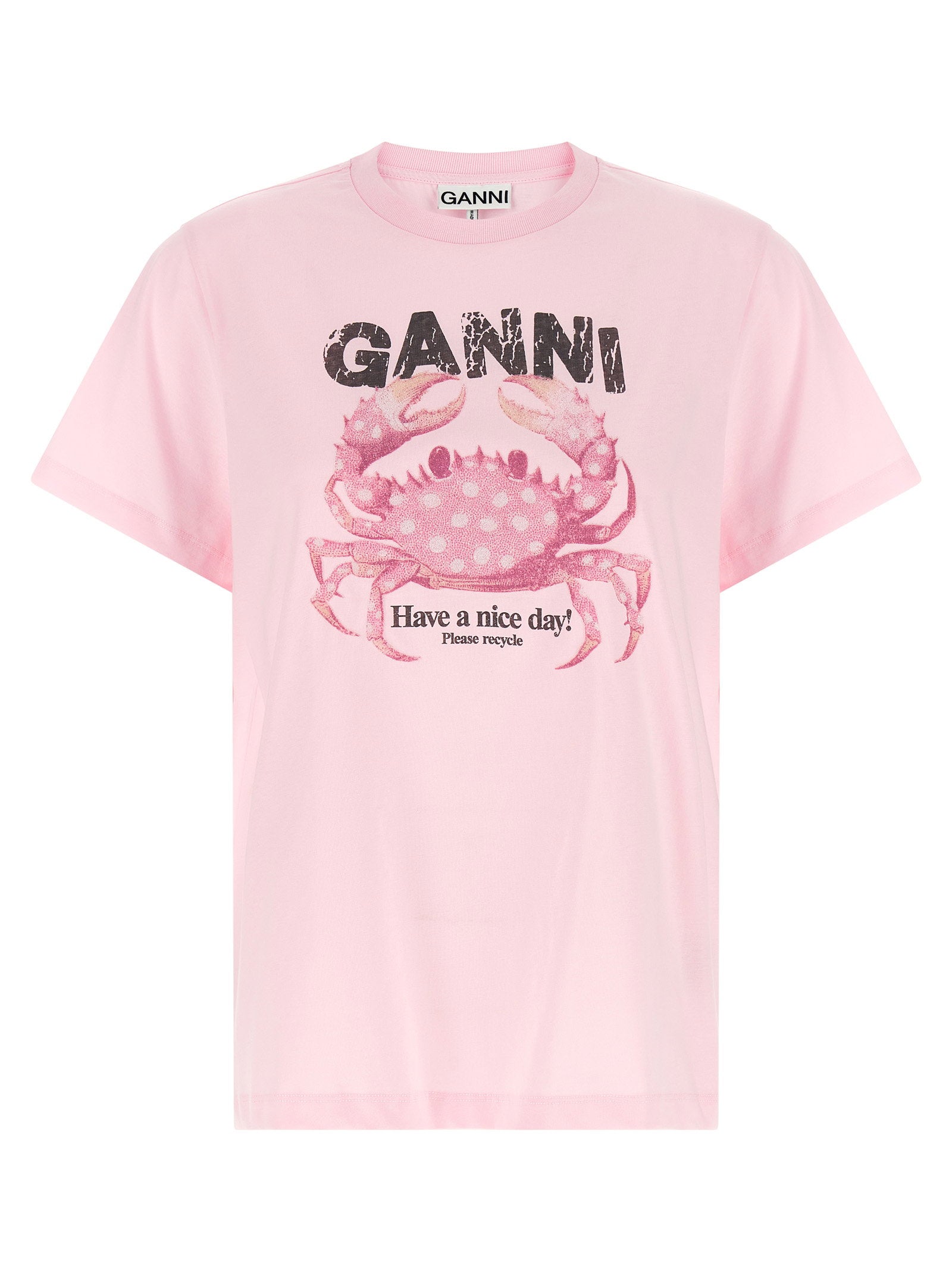 Ganni Crab T-shirt – 100% organic cotton