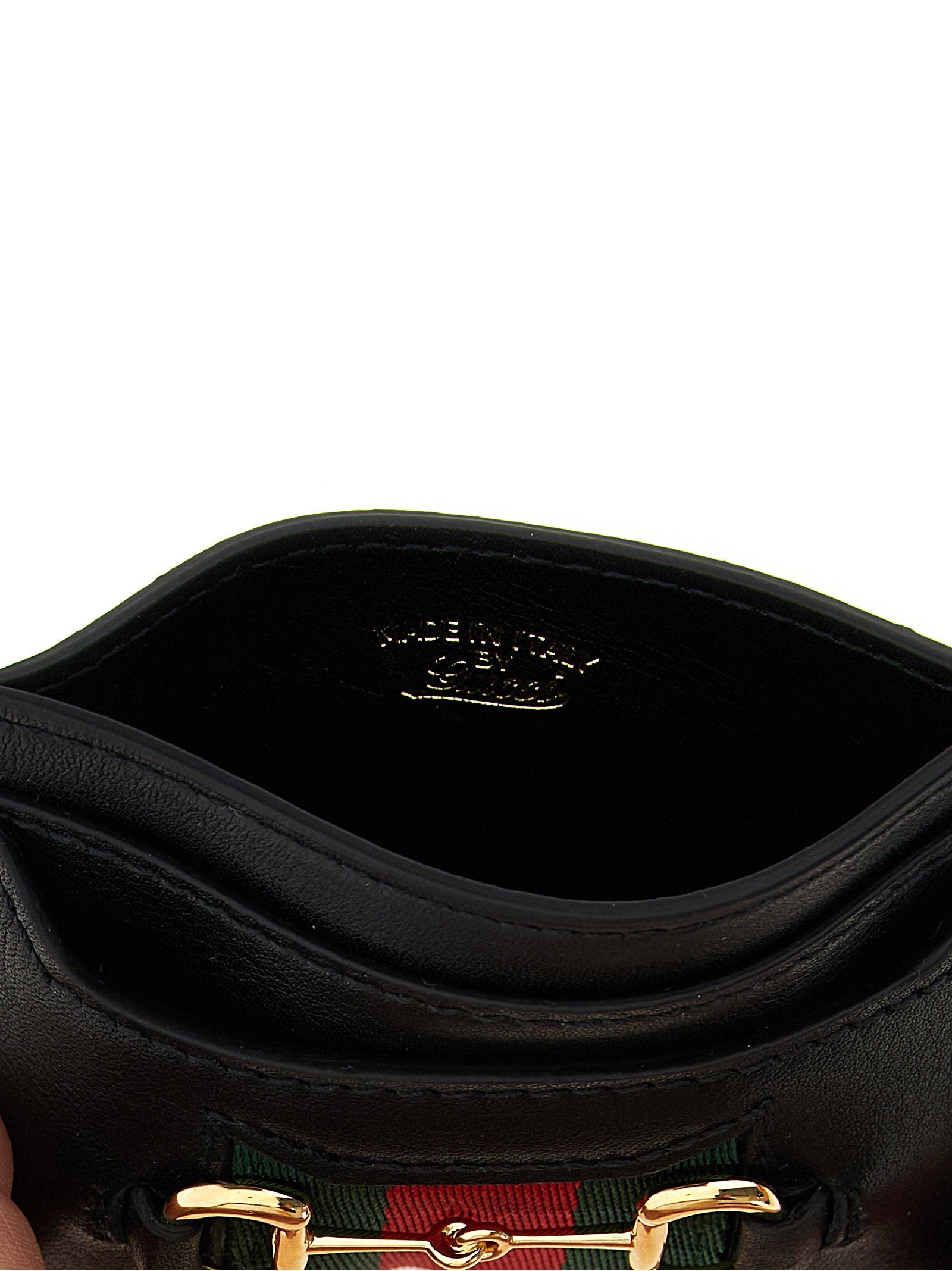 Web Horsebit Gucci Card Holder - view 3