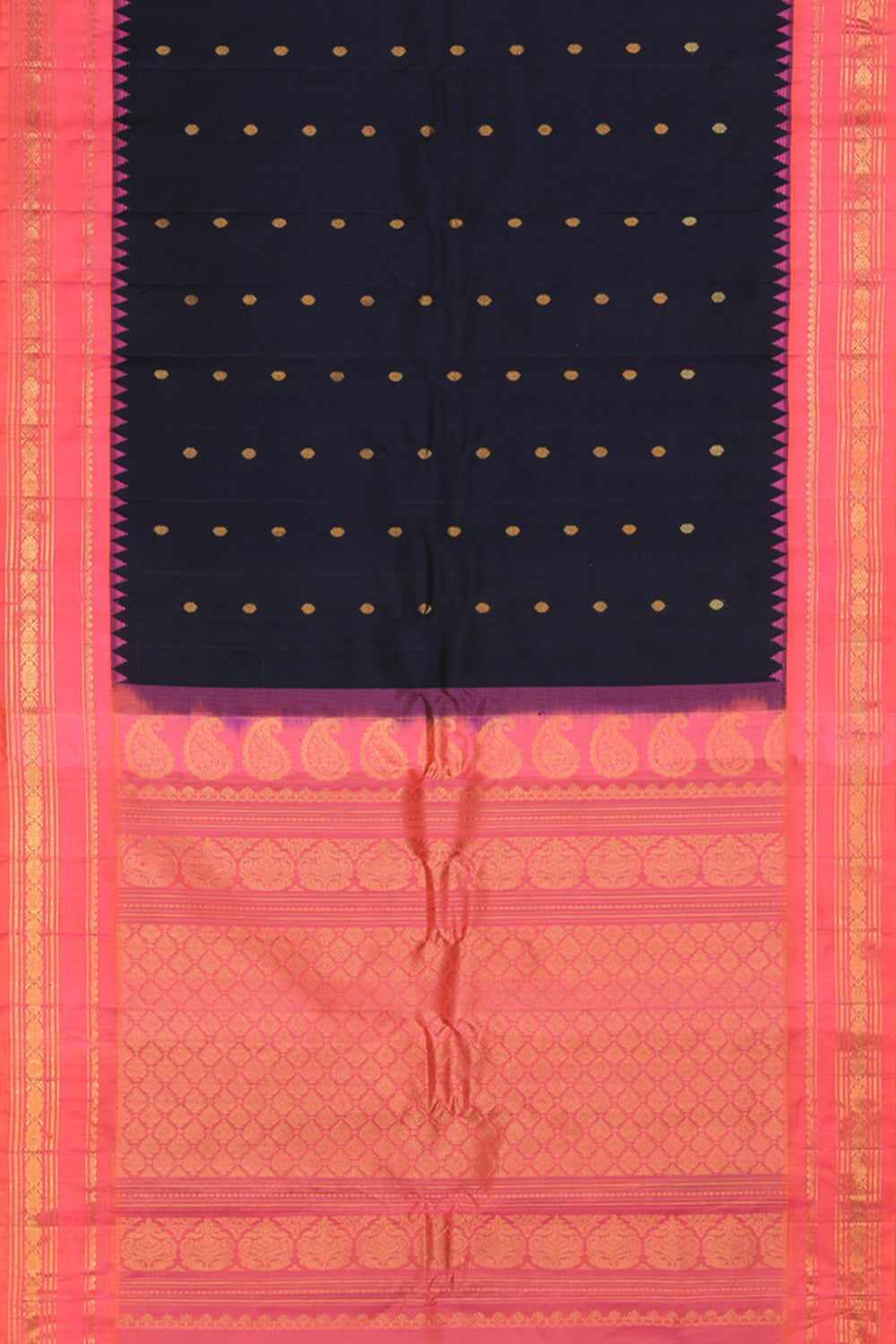 Kalanjali Gadwal Black Saree – Women's - view 3