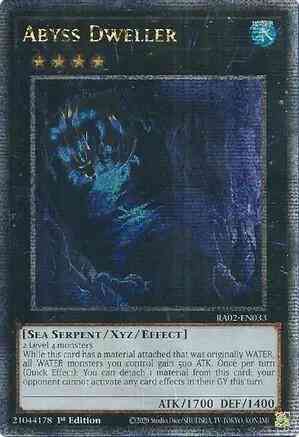 Yu-Gi-Oh! Abyss Dweller - RA02-EN033 - Quarter Century Secret Rare - 1st Edition